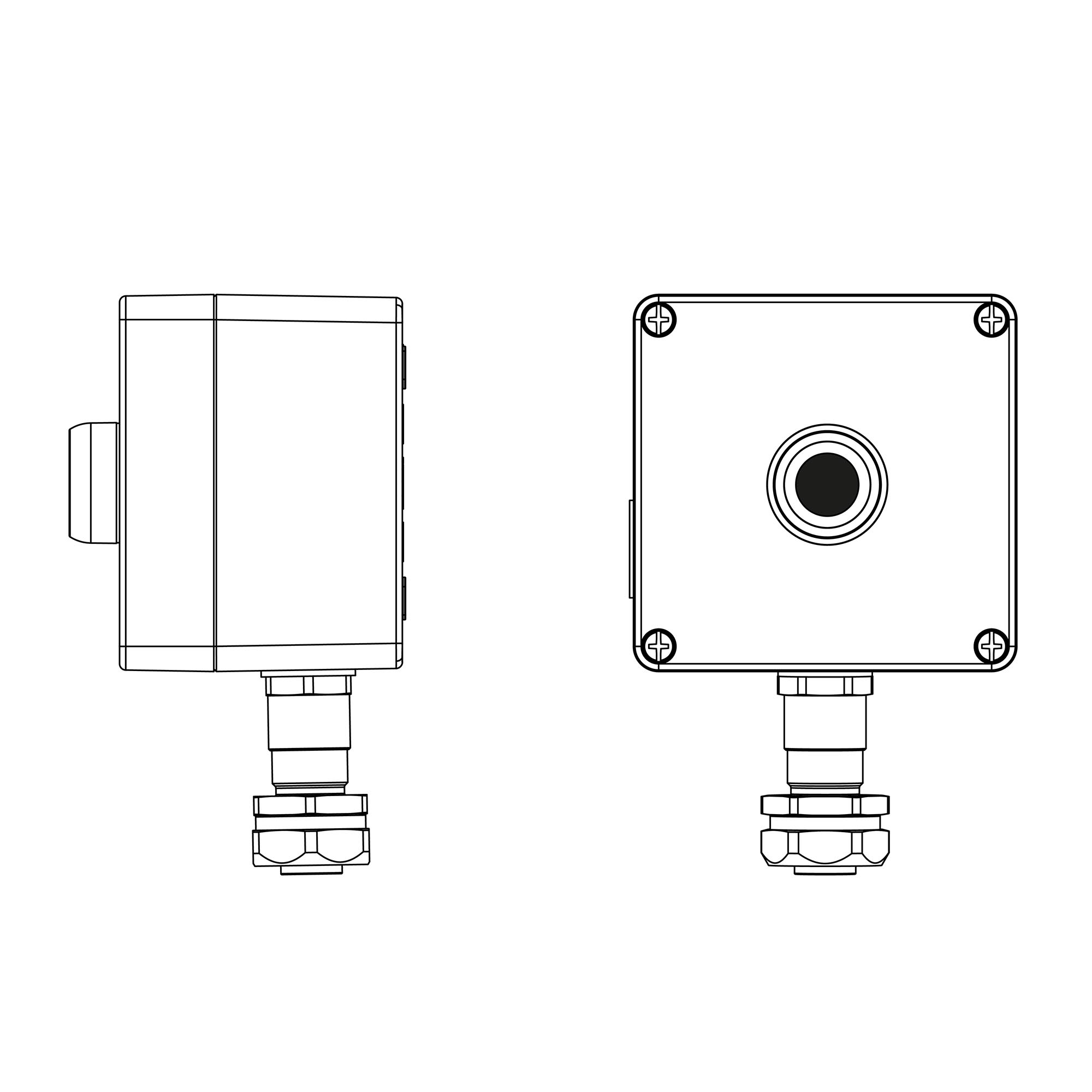 Взрывозащищенные посты Ex e Ex i Взрывозащищенный пост управления из алюминия CPE-A-12-(1xP1B(11))-1xKAEPM2MHK-20(C)1Ex d e IIC Т5 Gb / Ex tb IIIC T95°C Db IP66 DKC|ДКС