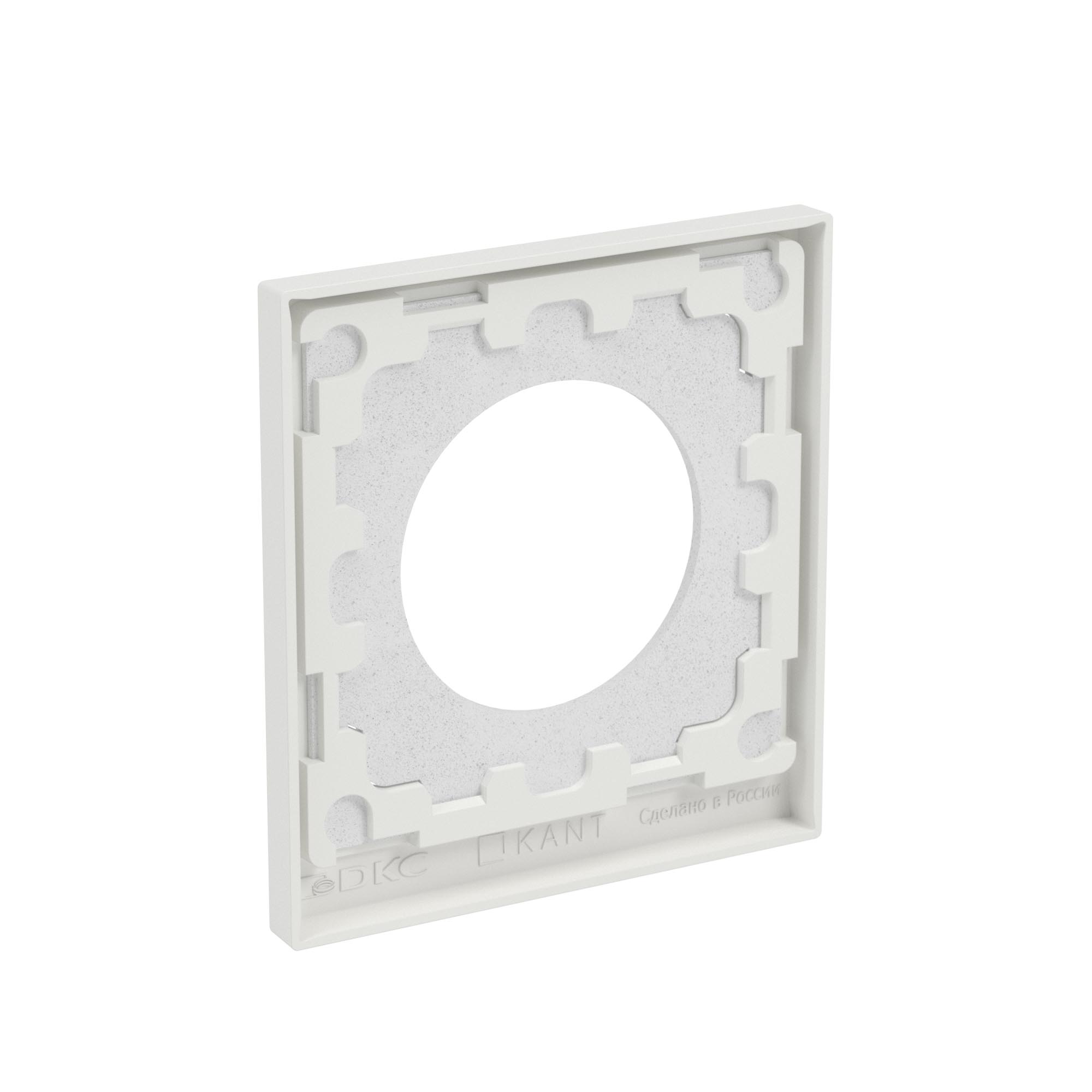 Рамка 1 пост IP44, KANT, белый песок