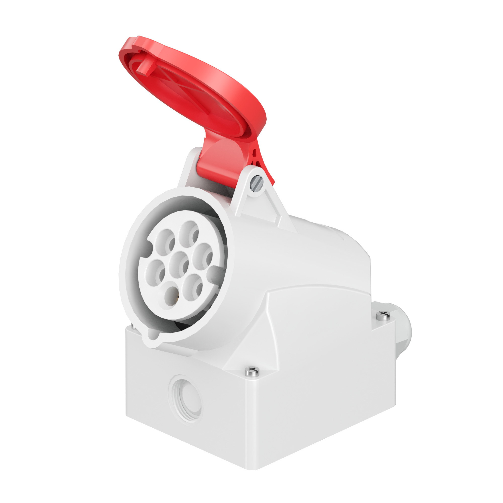 400 В, 6P+E Розетка настенная WS IP44 16A 6P+E 400В DKC|ДКС