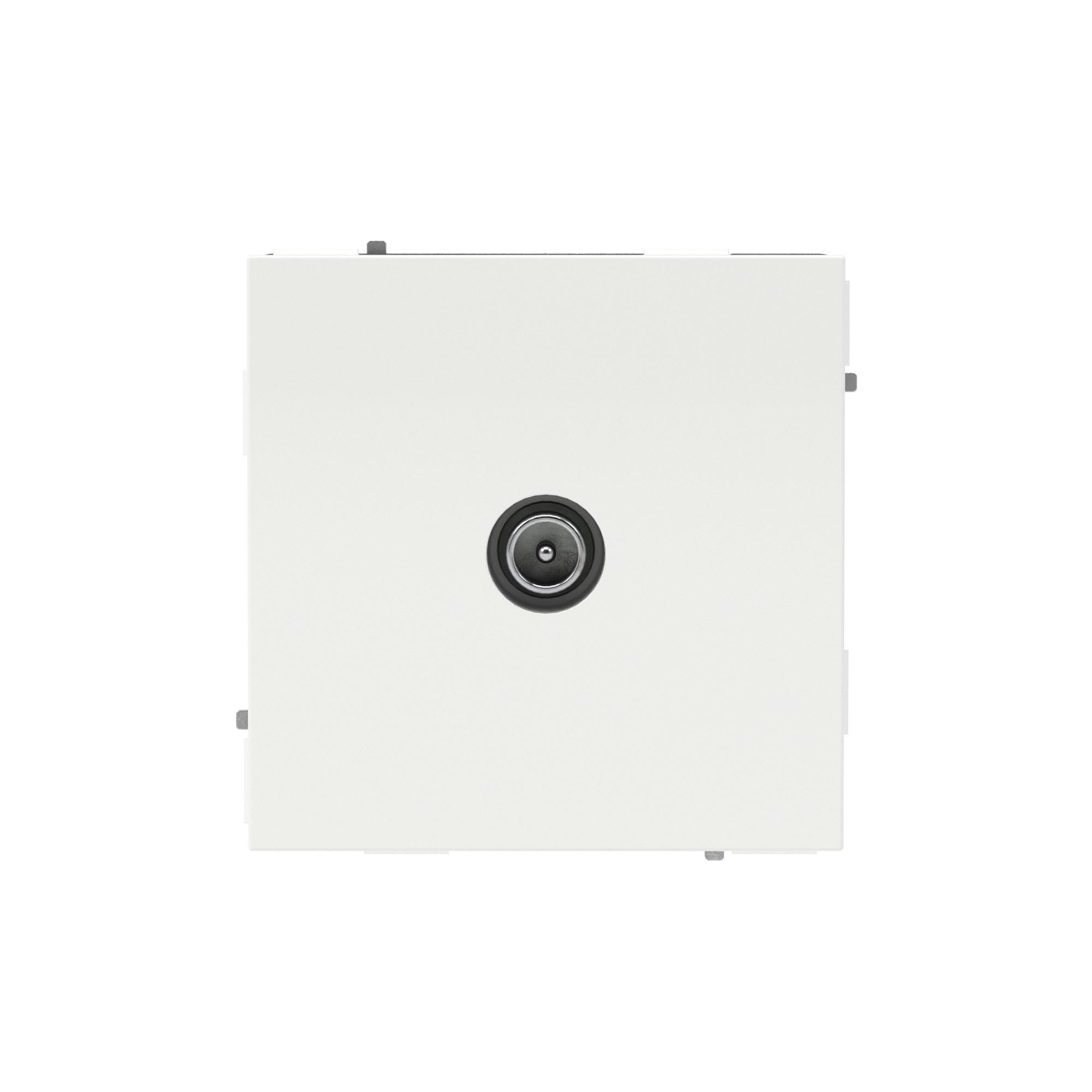 Розетка TV оконечная, KANT, белая магнолия