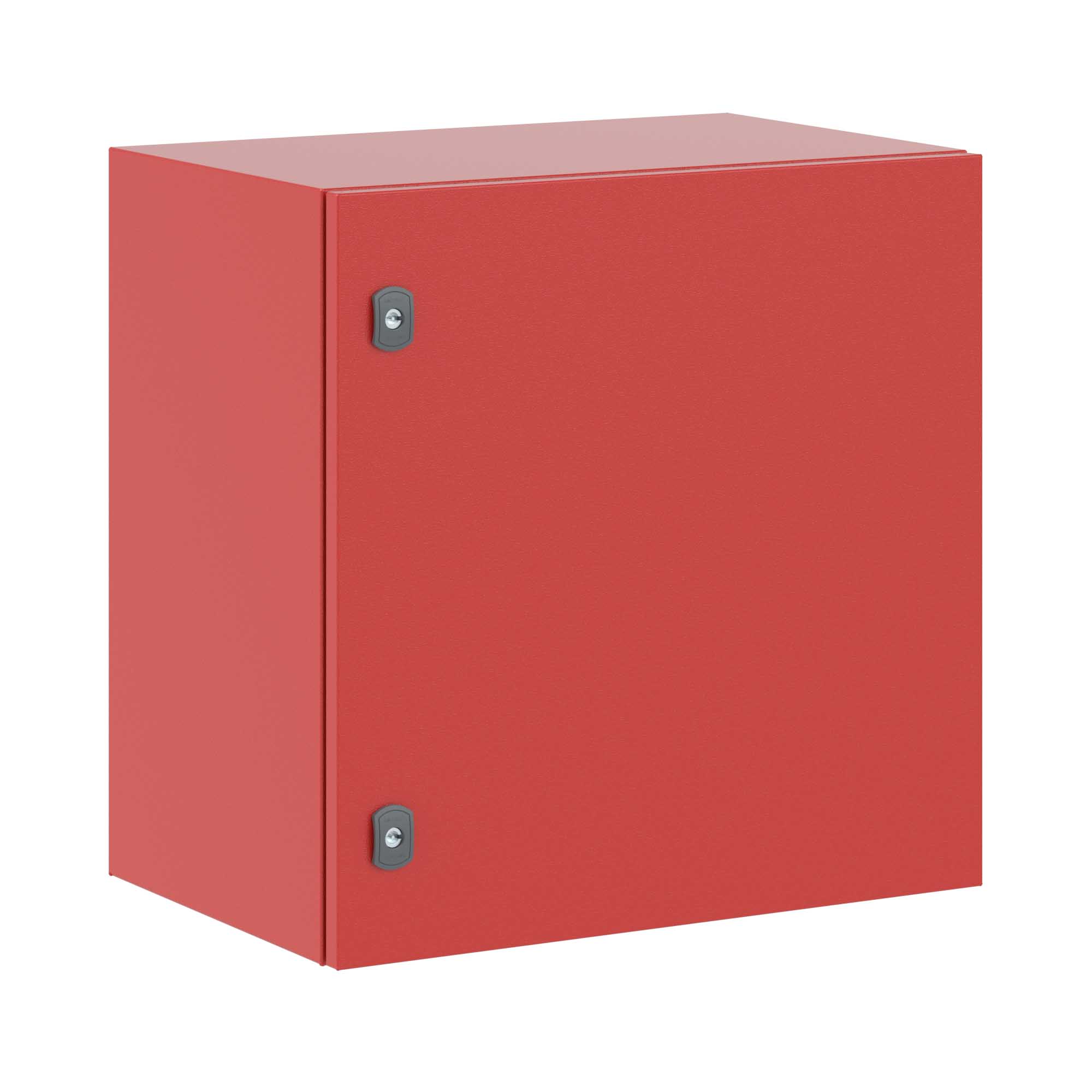 Корпуса навесные ST со сплошной дверью и с МП, красный цвет RAL3020 Корпус навесной ST с М/П ВxШxГ 600x600x400 мм, RAL3020, IP66 DKC|ДКС