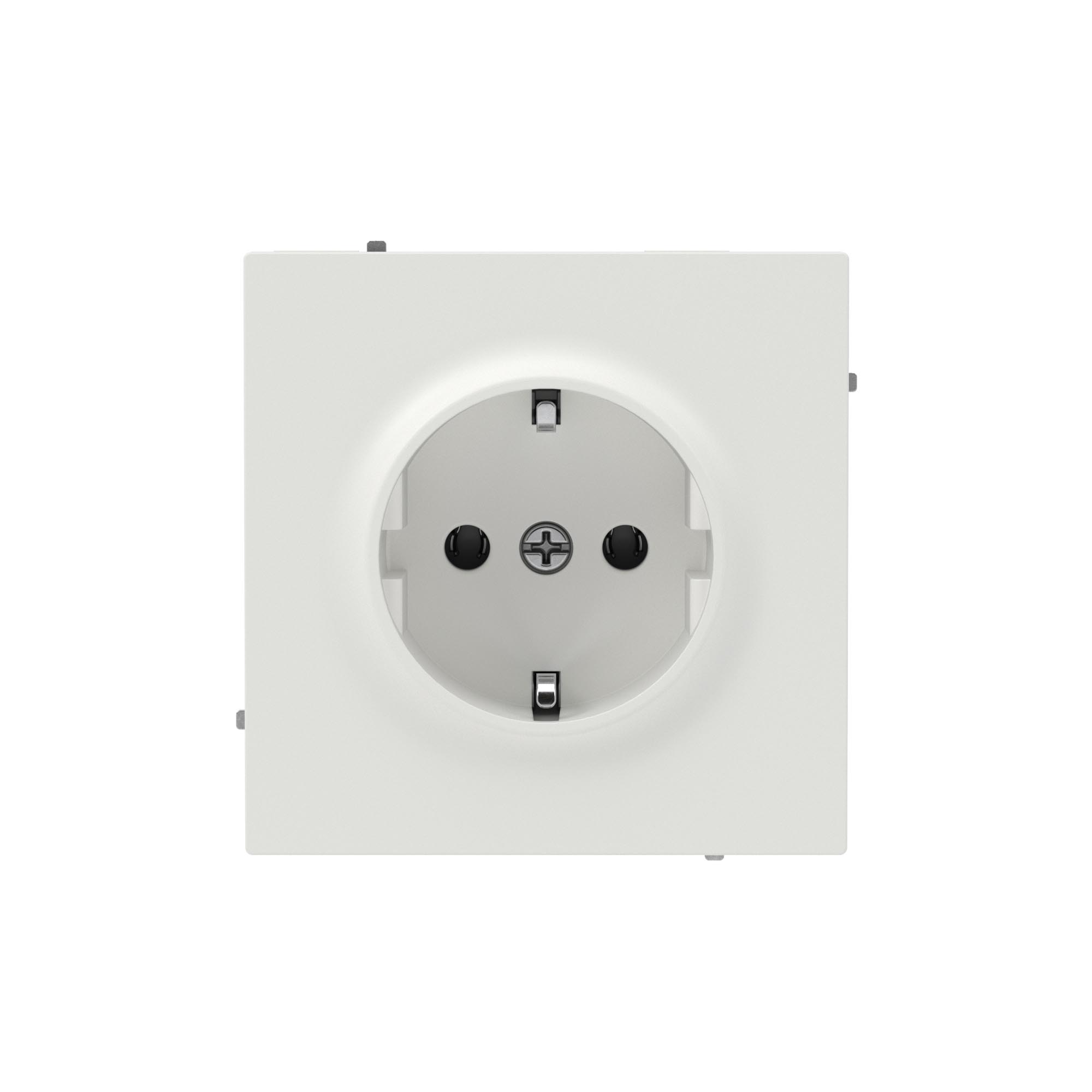 Силовые розетки Розетка силовая, 2P+E, без з/ш, KANT, белый песок DKC|ДКС