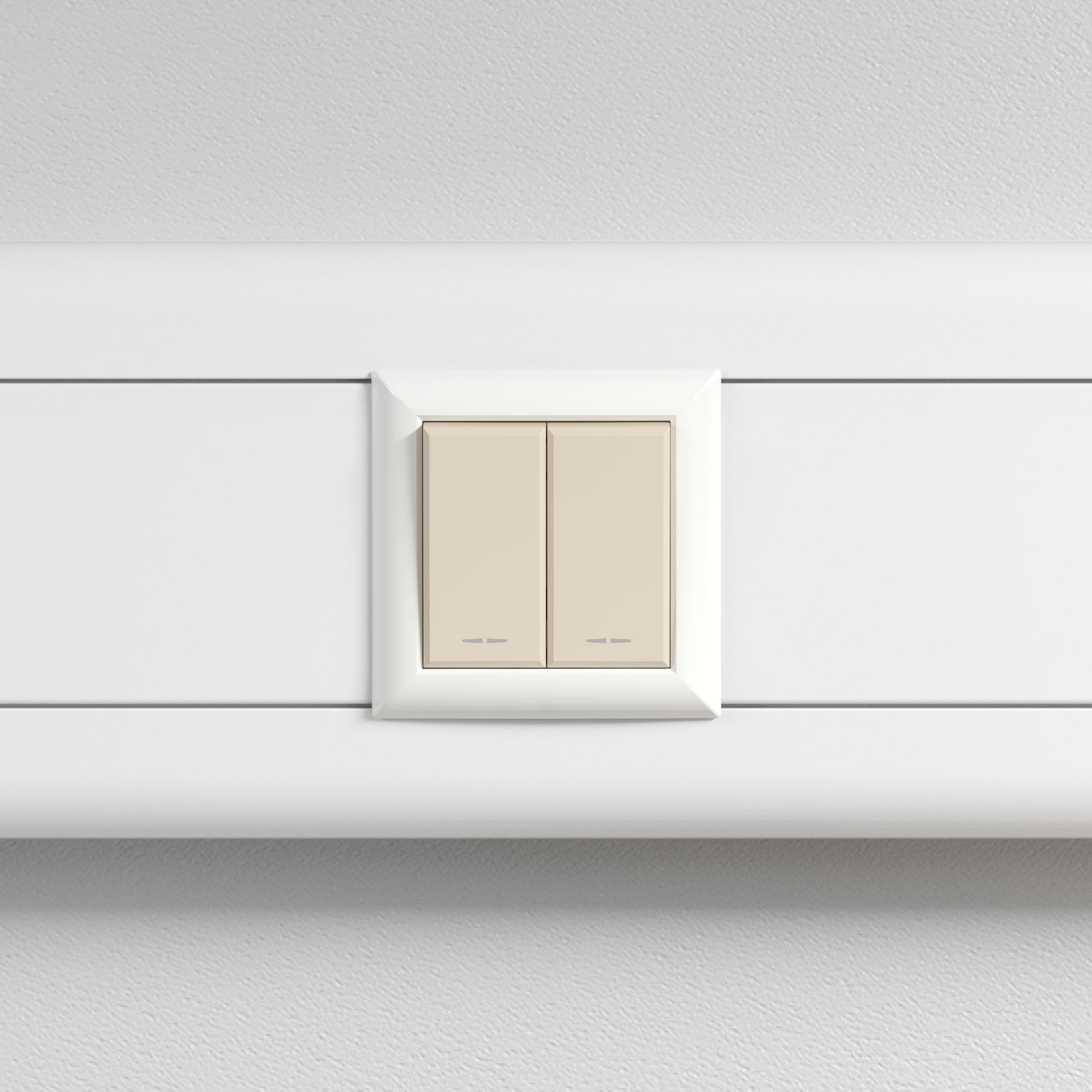 Выключатель модульный, Avanti, ванильная дымка, 1 модуль