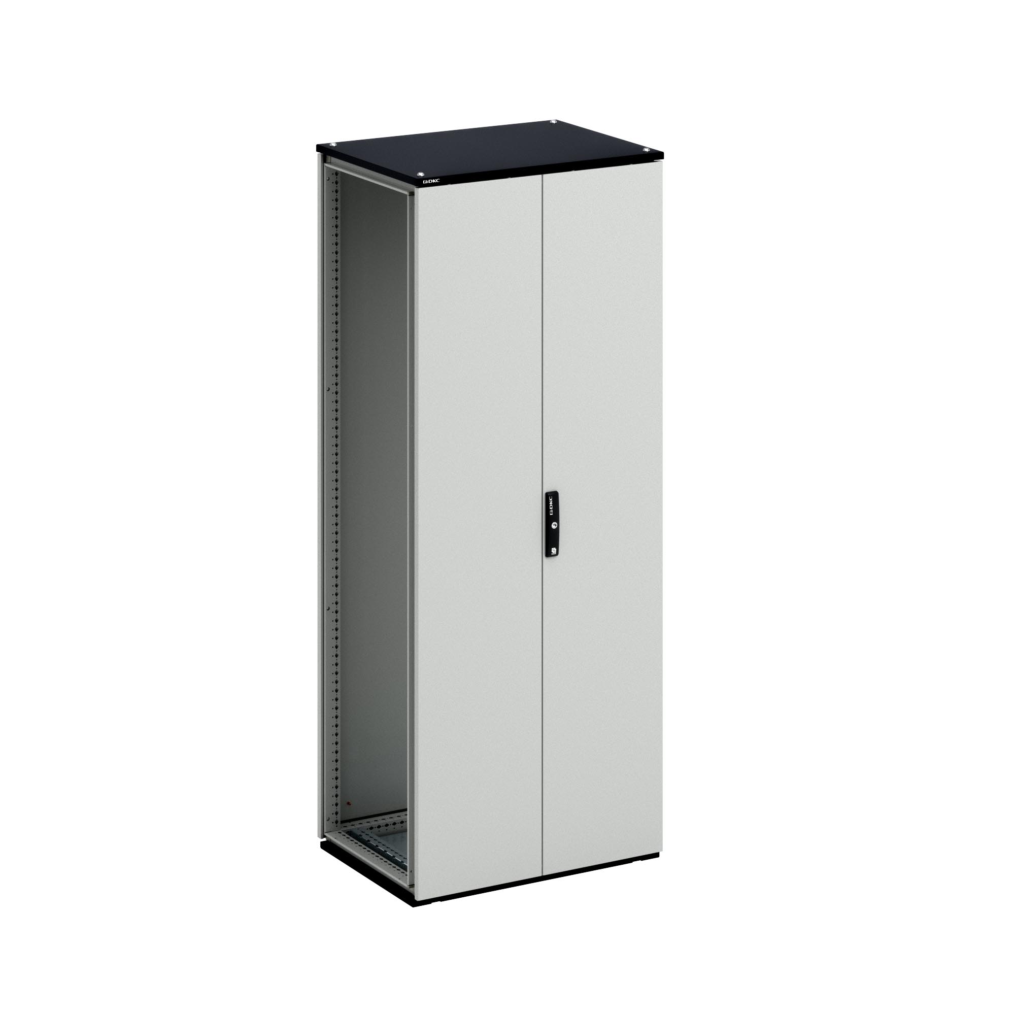 Комплекты корпусов CQE N Комплект напольного корпуса CQE N с двустворчатой дверью и с задней панелью ВхШхГ 2000x800x500 мм RAM block DKC|ДКС