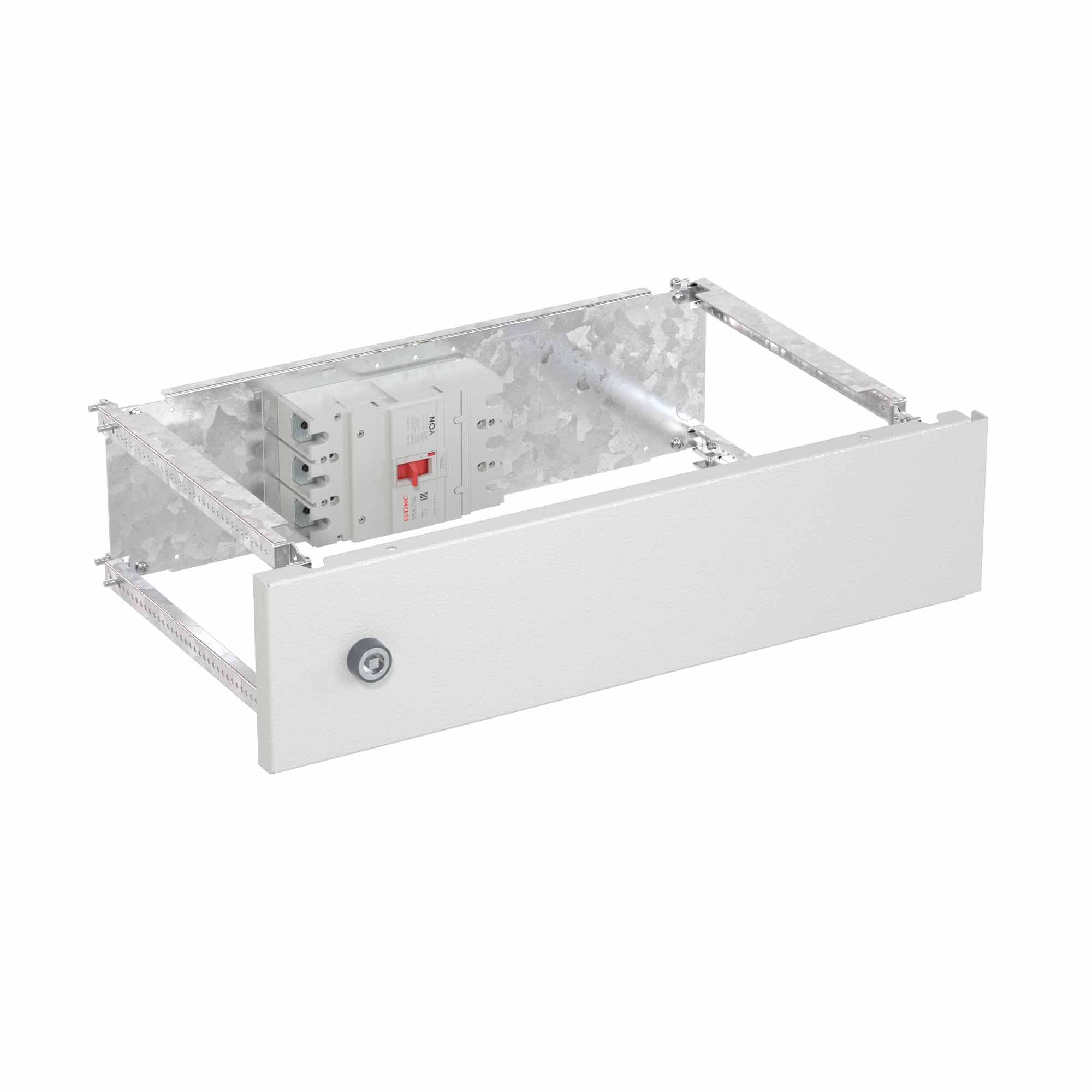 Комплект для внешней горизонтальной установки 3п YON MNX250 (F, F-MO) Ш=600 мм В=150 мм RAM power Горизонтальная установка АВ Комплект для внешней горизонтальной установки 3п YON MNX250 (F, F-MO) Ш=600 мм В=150 мм RAM power DKC|ДКС