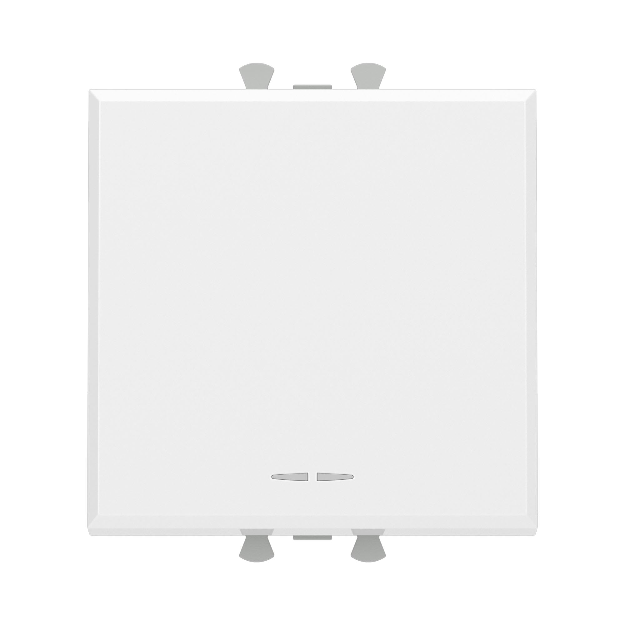 Выключатели, переключатели, инверторы Переключатель одноклавишный модульный, Avanti, белое облако, 2 модуля DKC|ДКС