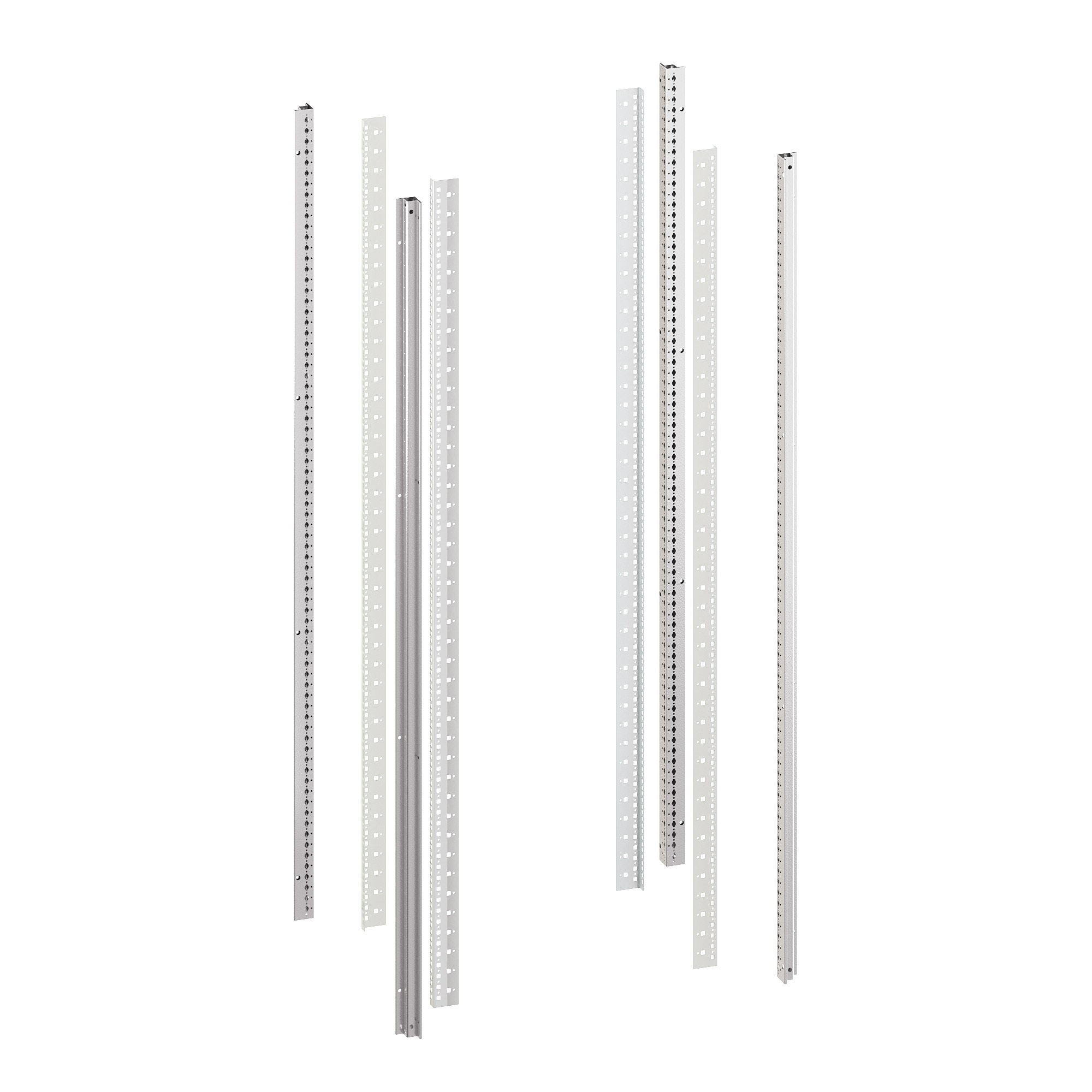 Стойки вертикальные комплект для 42U IT-CQE RAL7035