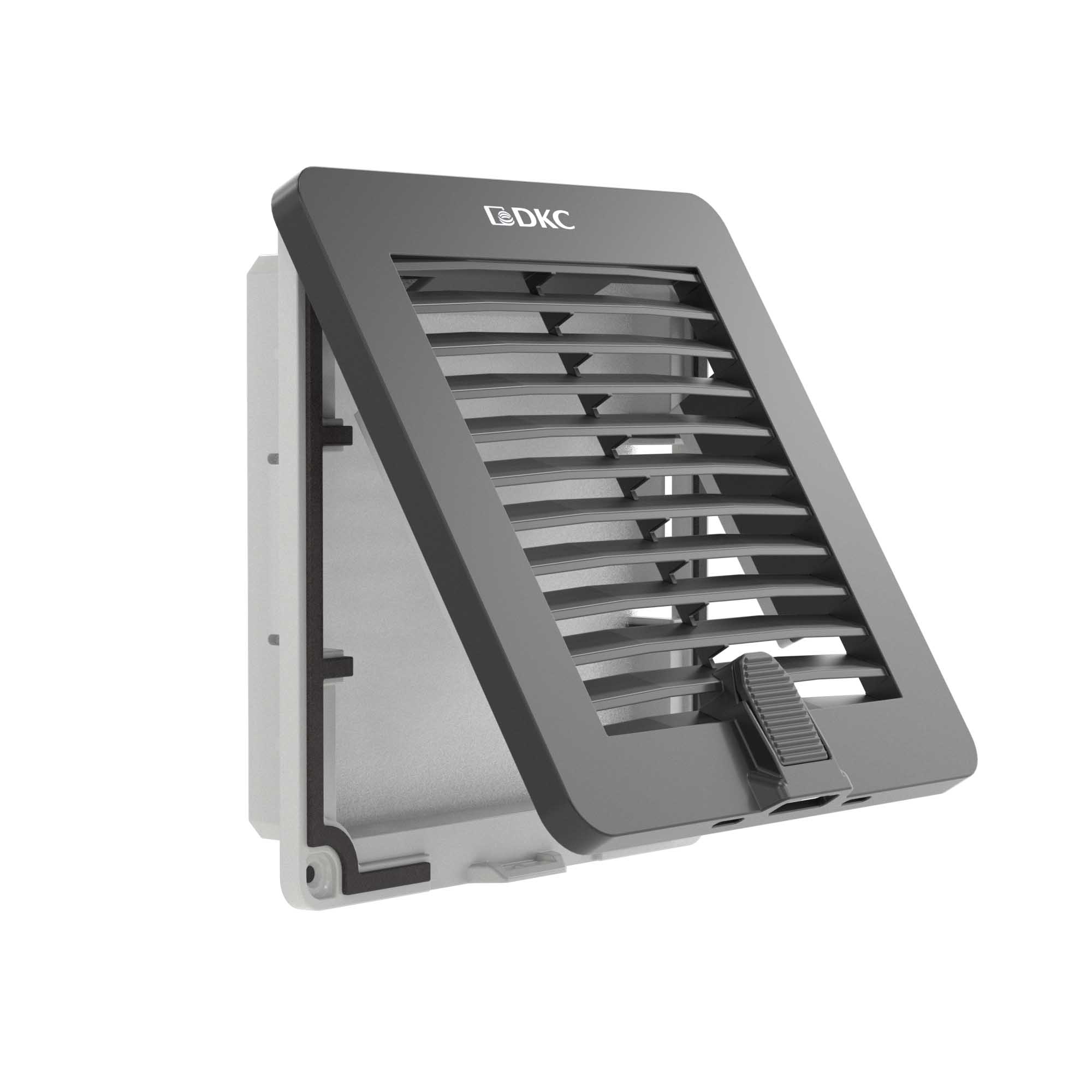 Вентиляционная решетка с фильтром RF 150x150 мм, IP54, RAL9005 ДКС|DKC ...