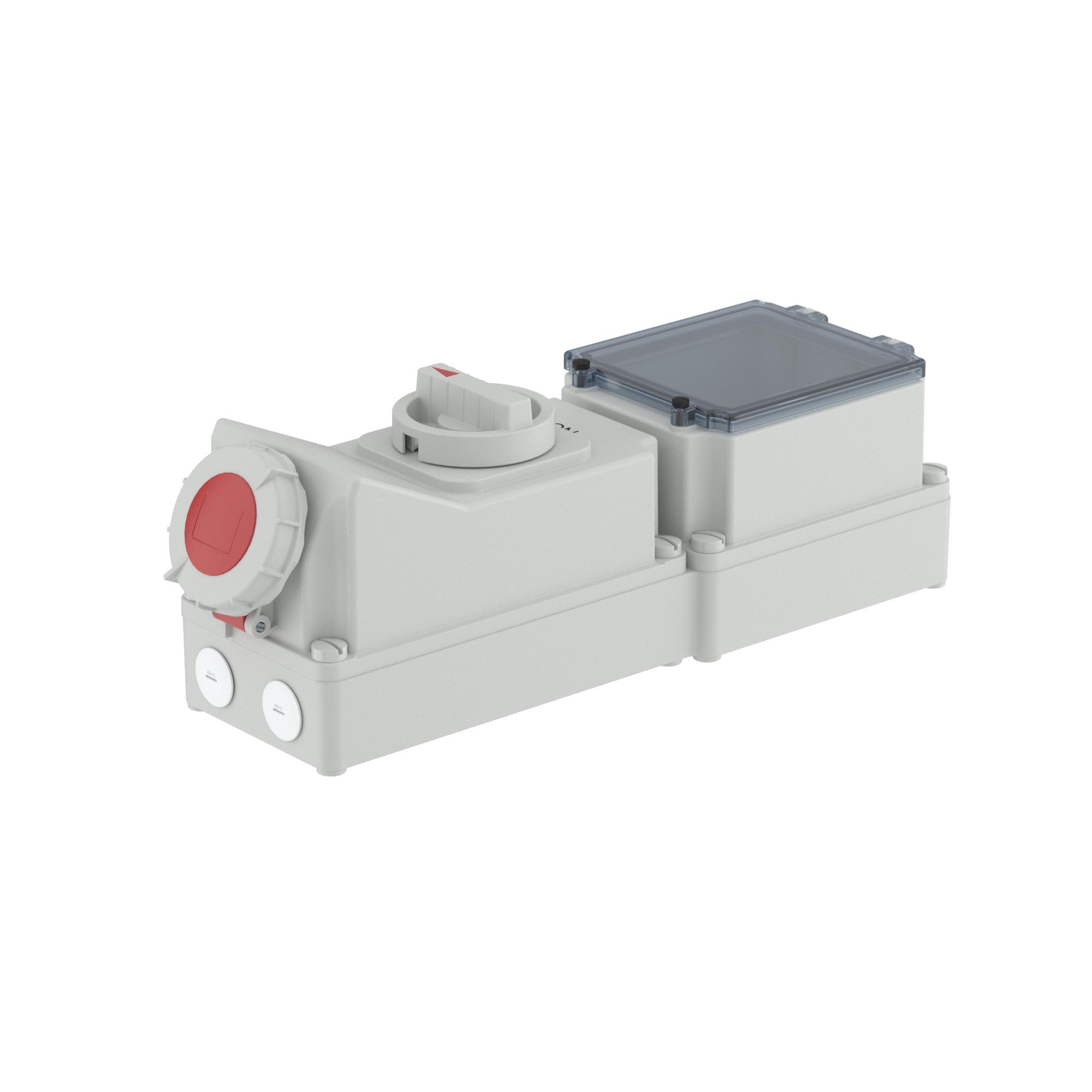 Розетки с DIN-рейкой Розетка настенная с механической блокировкой и DIN-рейкой на 6 модулей WSD IP67 32А 3P+E+N 400В DKC|ДКС