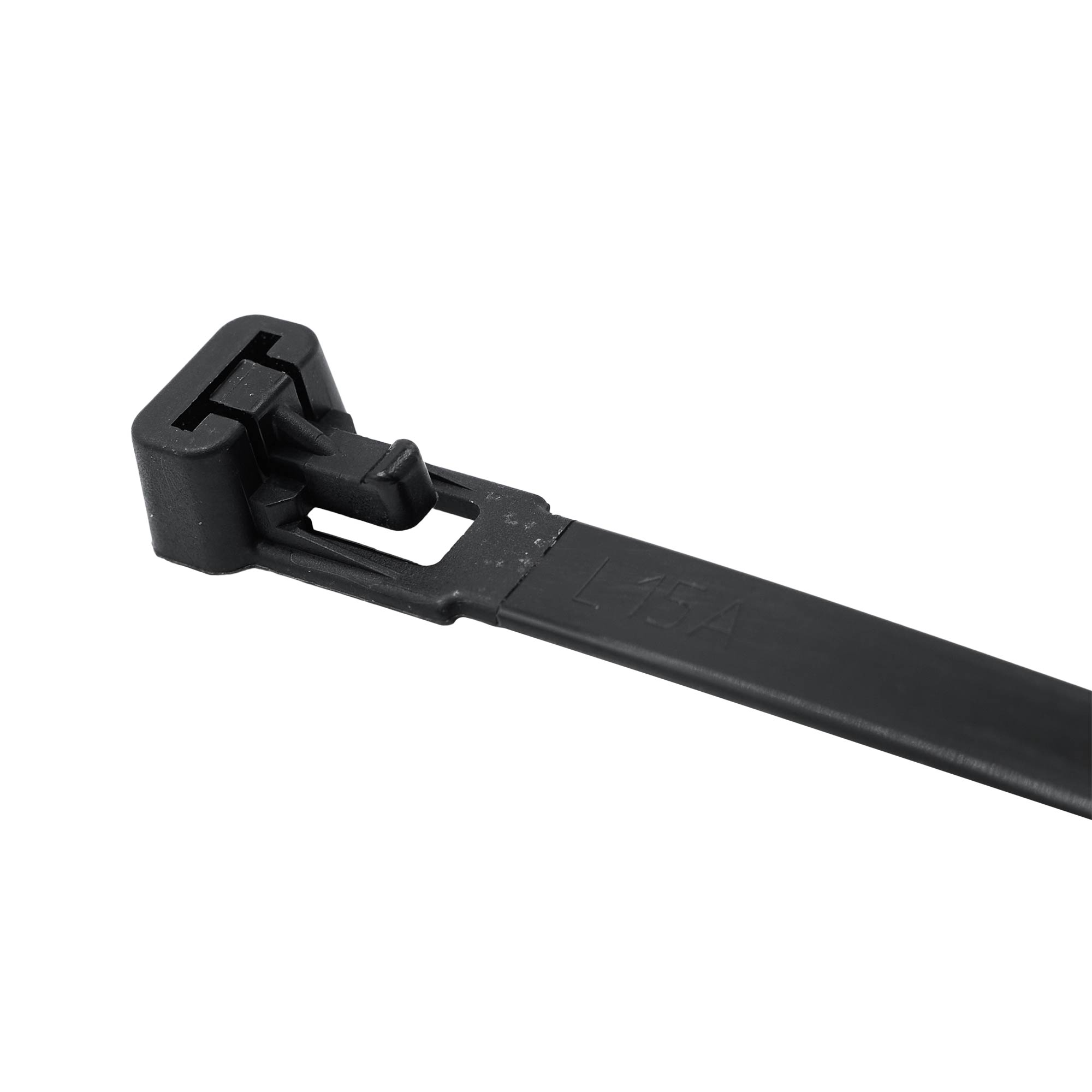 Хомут P6.6 многоразовый, черный 7,6x370