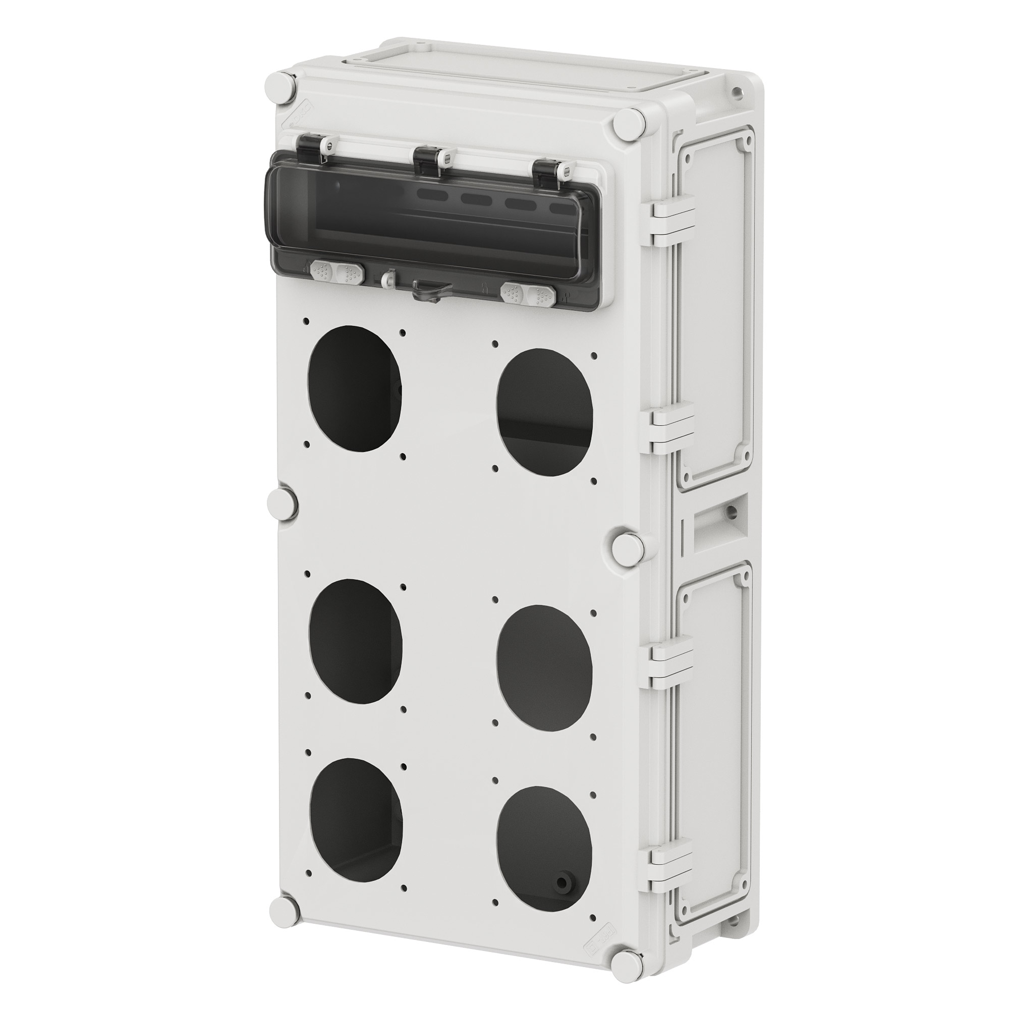 Корпус на 12 модулей, розетки модели PAS 6шт, IP66