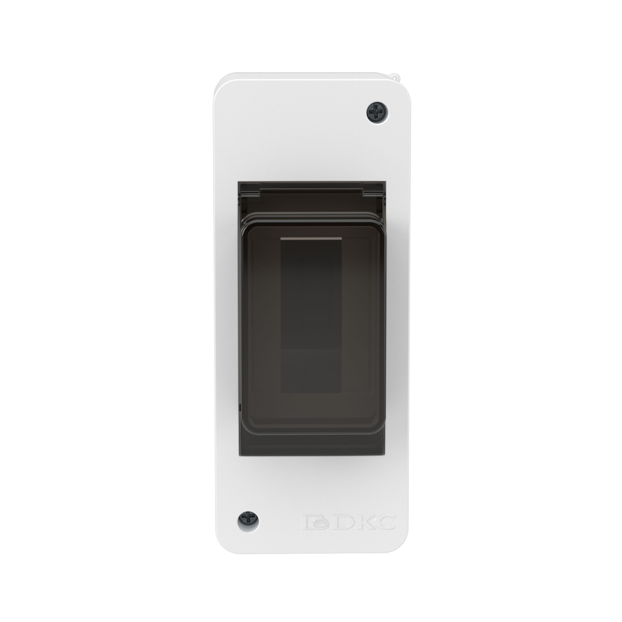 Щиток 2 мод настенный Фрейм (FRAME), белый, с тонированной дверцей