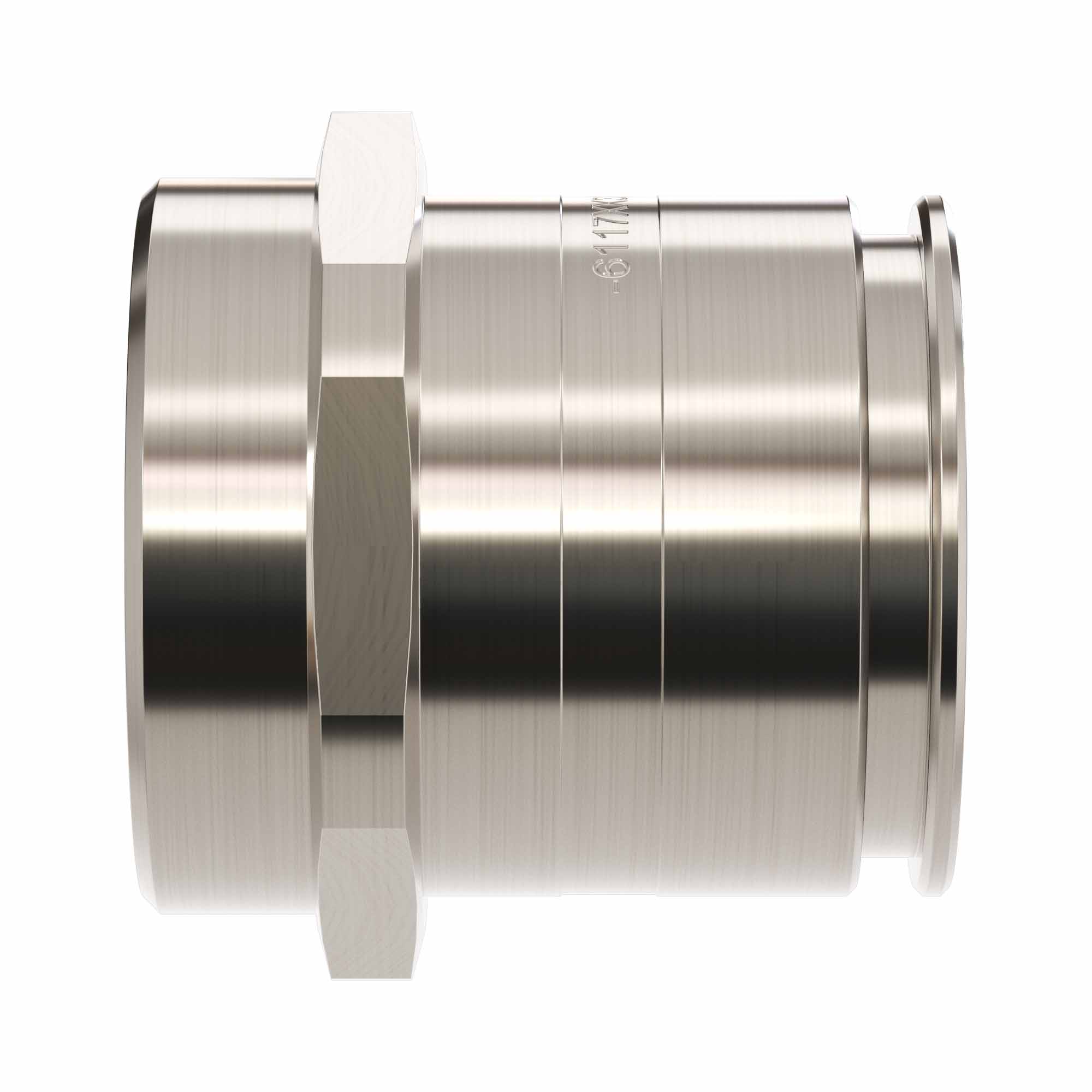 Coupling metal flex.tube DN 35mm- rigid metal tube D 40mm, IP66/67, stainless steel AISI 303