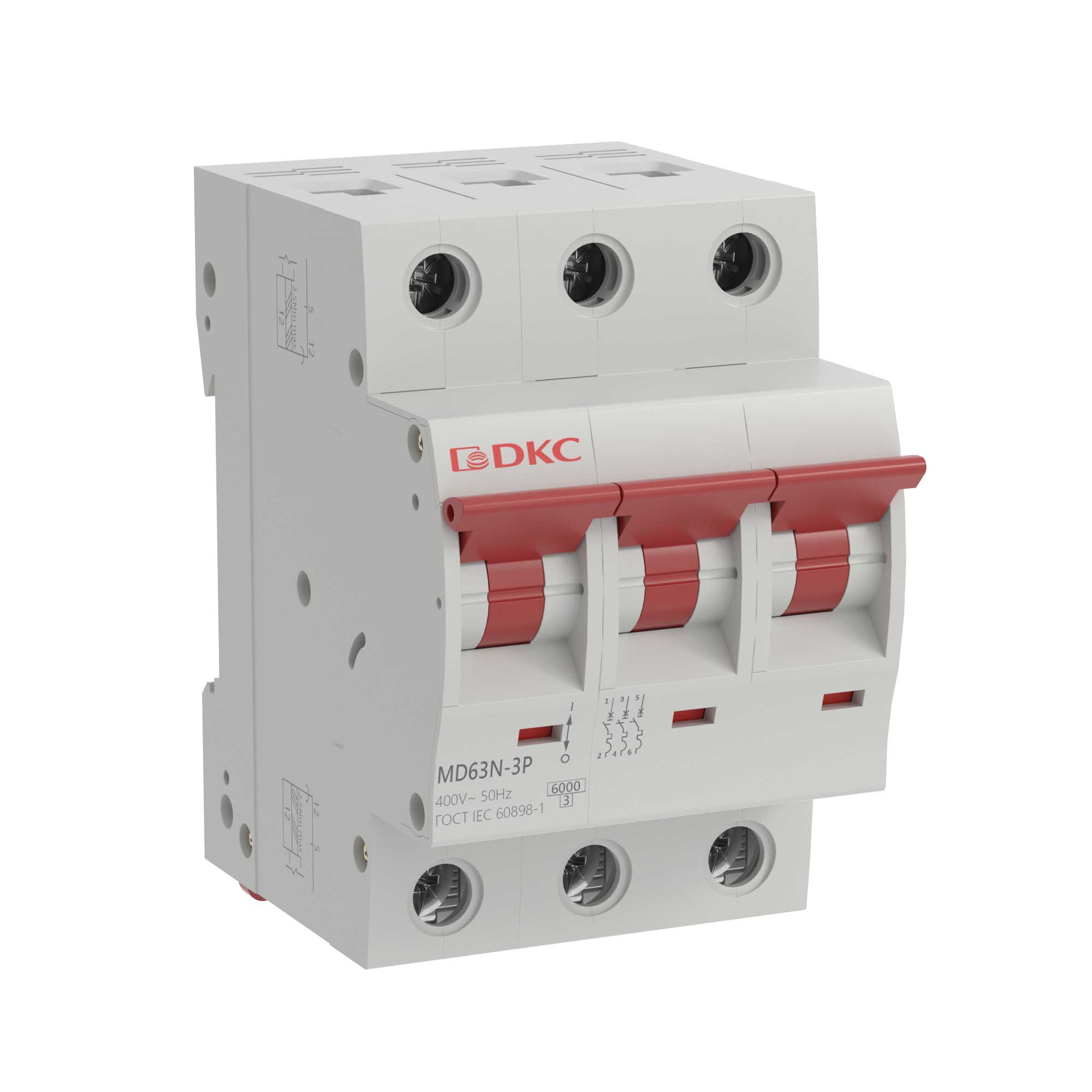 Miniature circuit breaker YON MD63N 3P 1A D 6kA