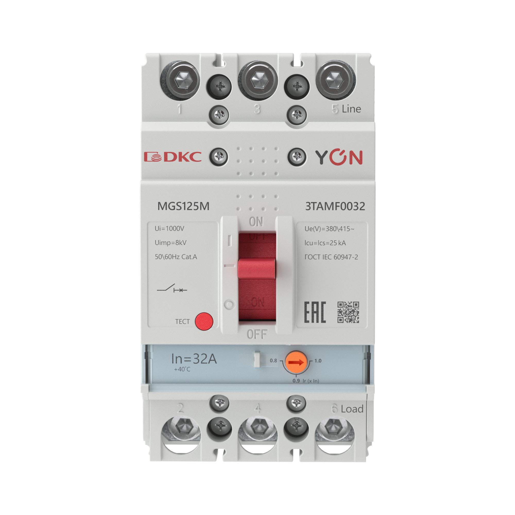 Авт. выкл. YON MGS125 3P 25,6-32A 25kA