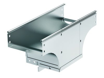 Ответвитель-переходник TDSA Т-образный вертикальный 100/500 в комплекте с крепежными элементами и соединительными пластинами, необходимыми для монтажа