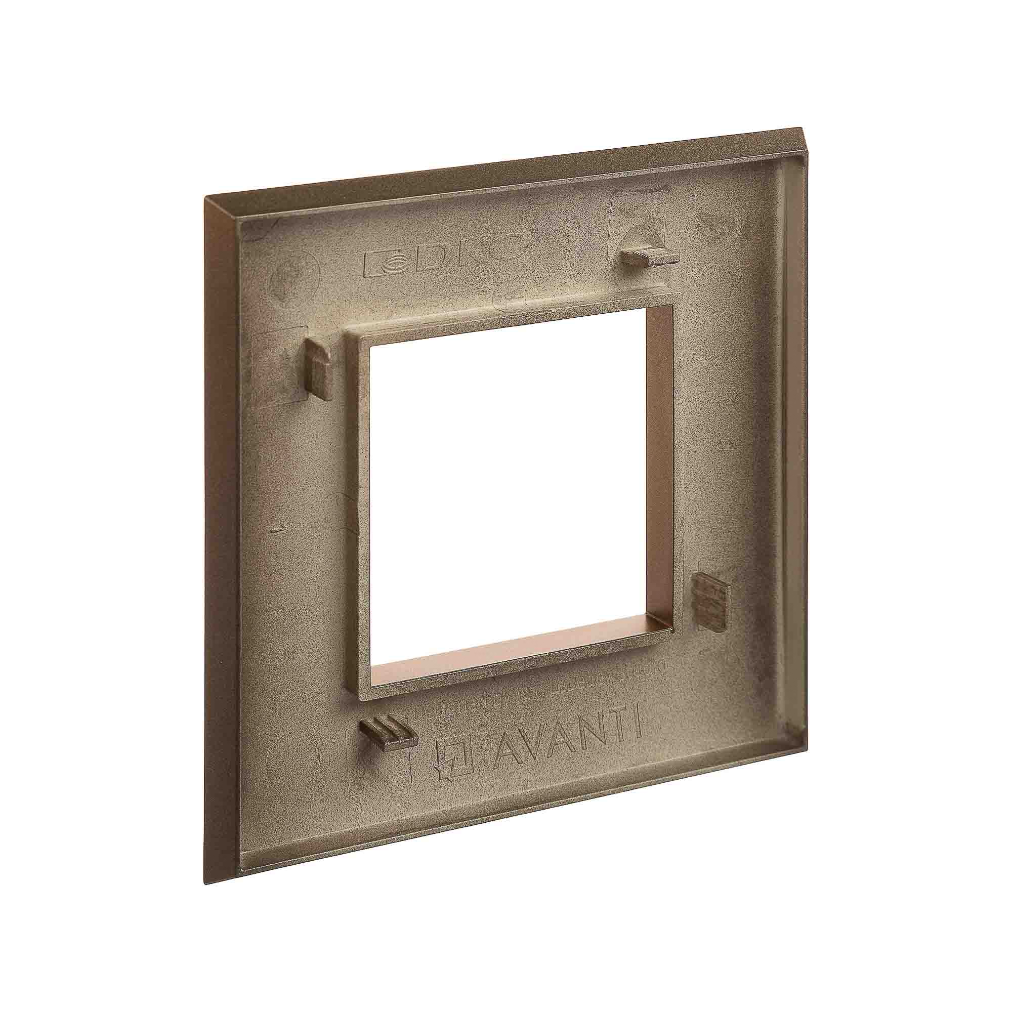 Рамка 1 пост (2 мод.), Avanti, золотистый жемчуг