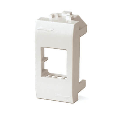 Адаптер для информационных разъемов Кейстоун (Keystone), белый, 1мод.