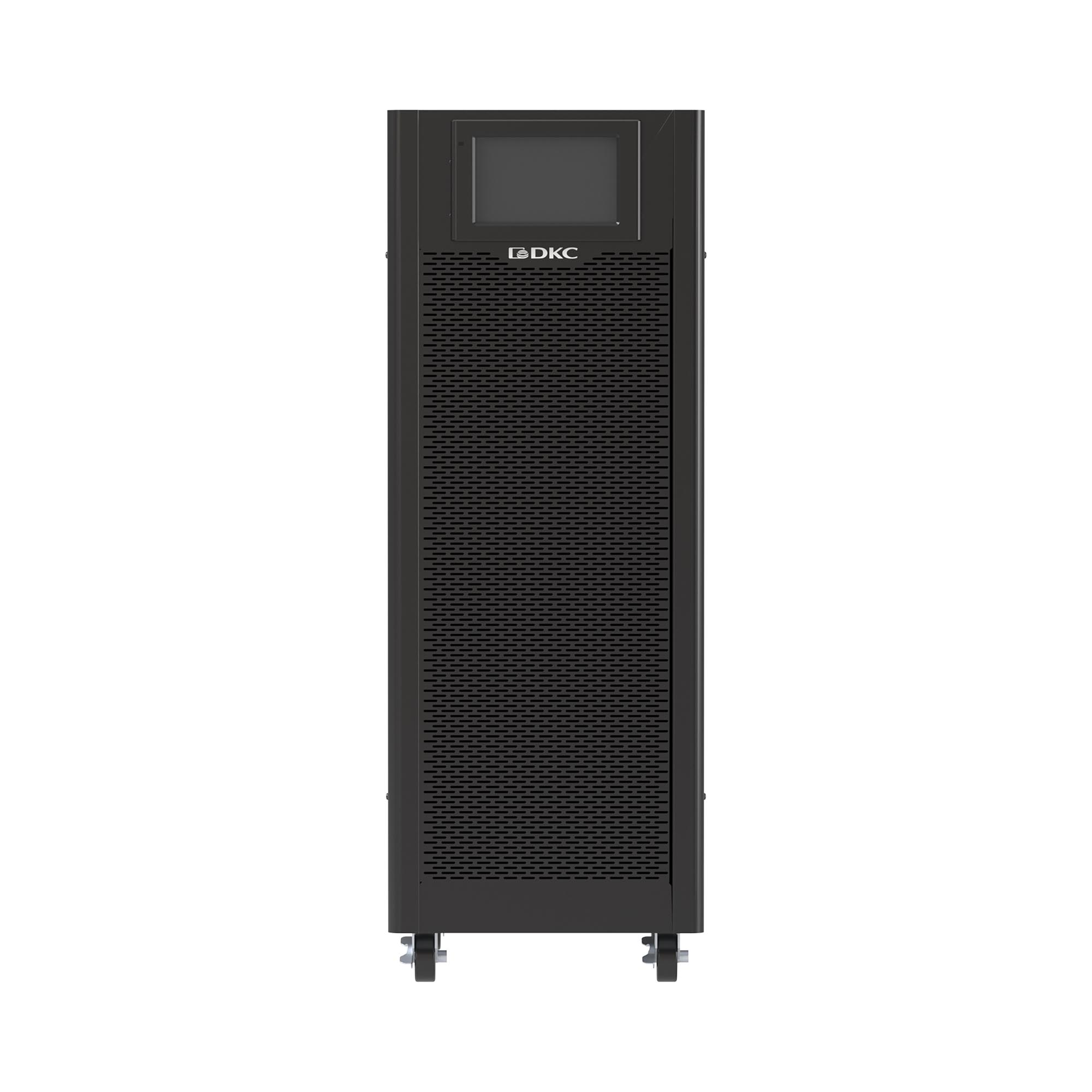 Трехфазный ИБП ДКС серии Трио МТ (Trio MT), 15 кВА / 15кВт, напольное исполнение, возможность установки внутренних АКБ 40х9 Ач