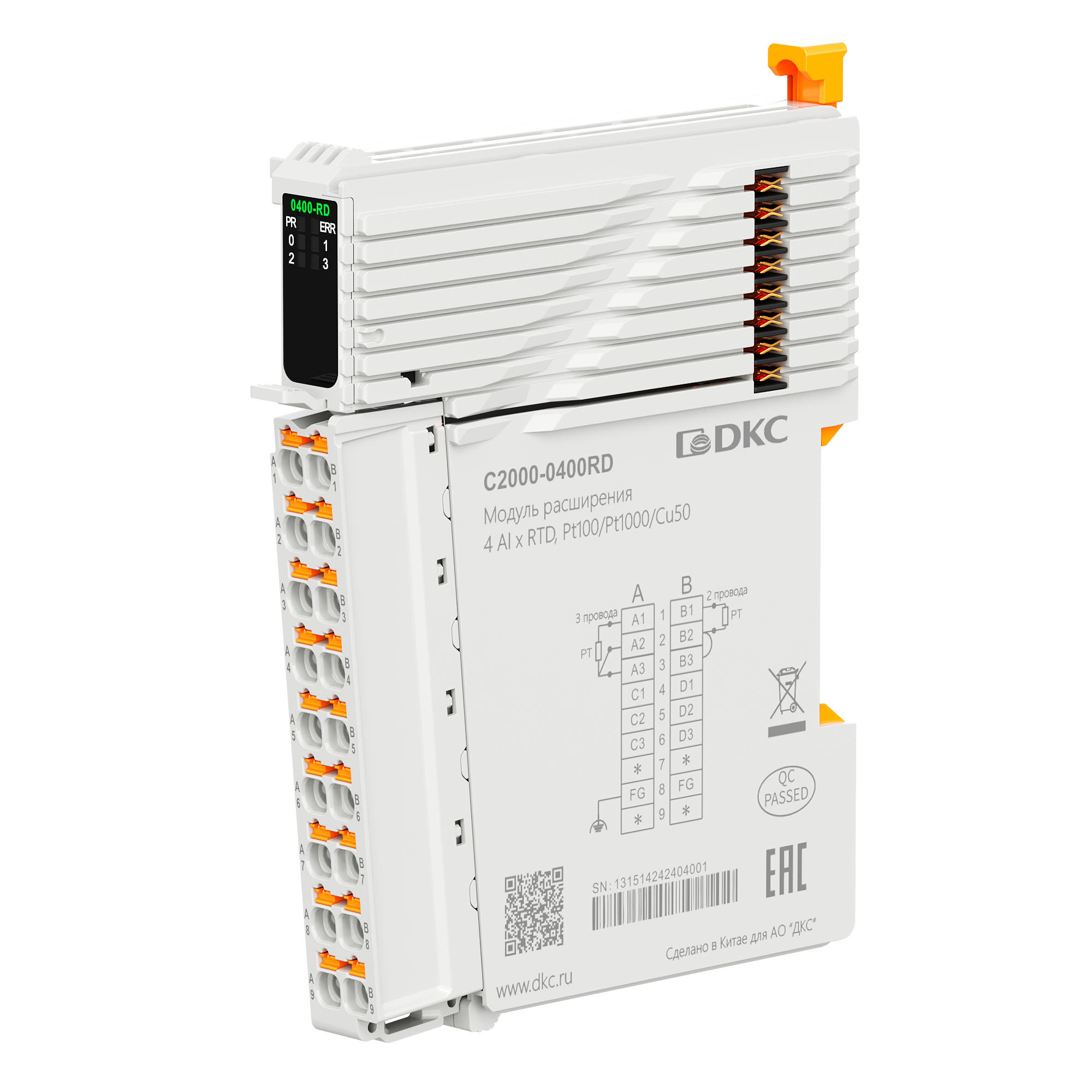 Модуль расширения C2000, 4 AI - RTD Pt100/Pt1000/Cu50