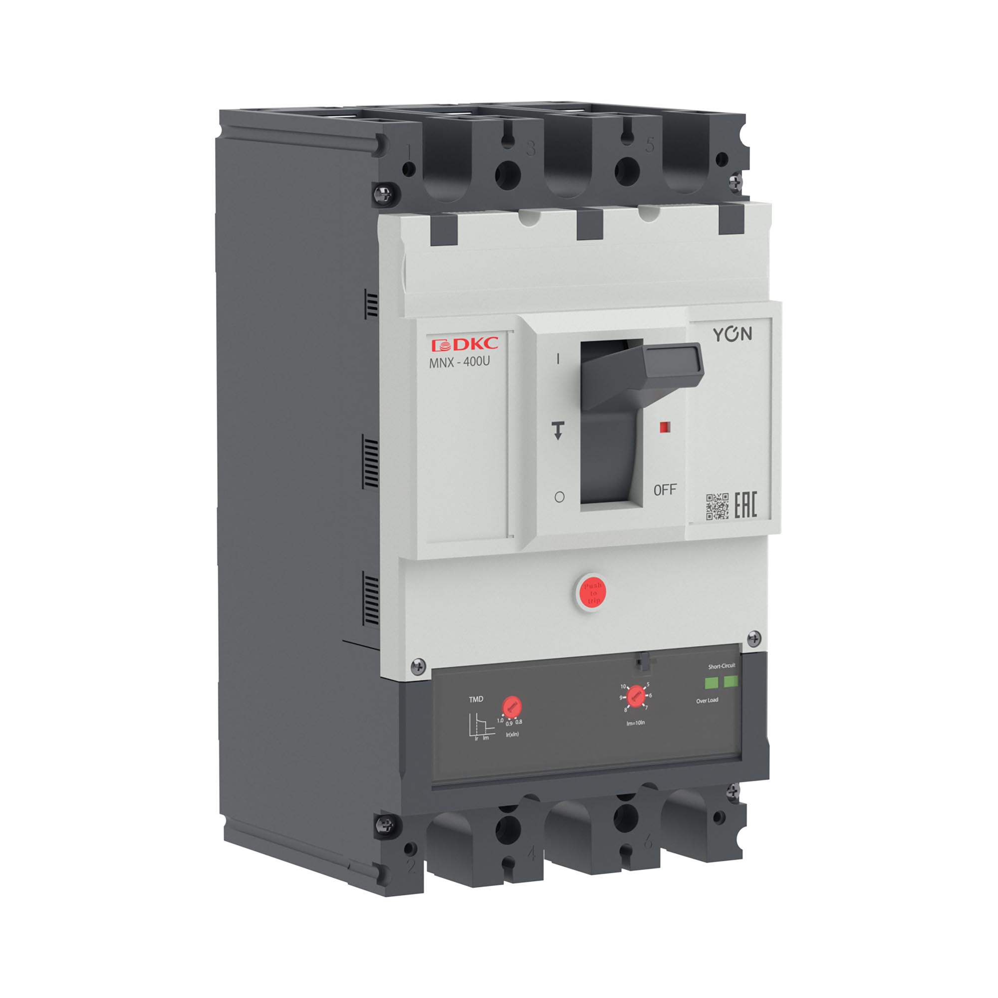 Автоматические выключатели в литом корпусе YON pro MNX Авт. выкл. YON pro MNX400H 3P 400A 150kA при AC415V расц. TMD DKC|ДКС