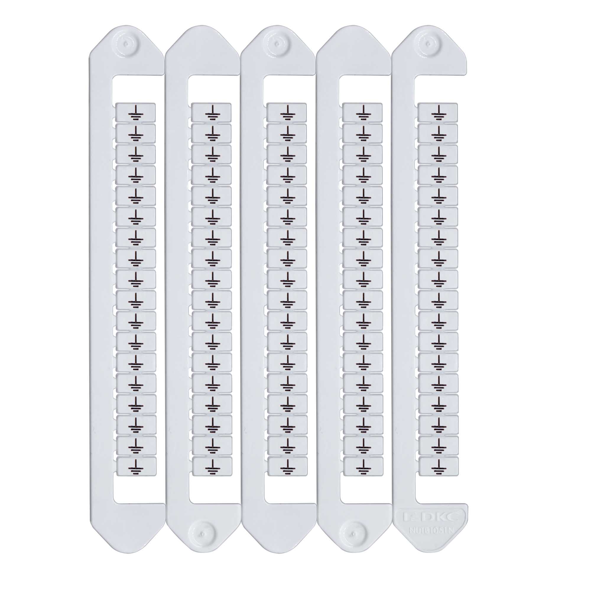 Готовая маркировка для клемм Маркировка для клемм, ширина 5 мм, символ "заземление", вертикалная ориентация DKC|ДКС