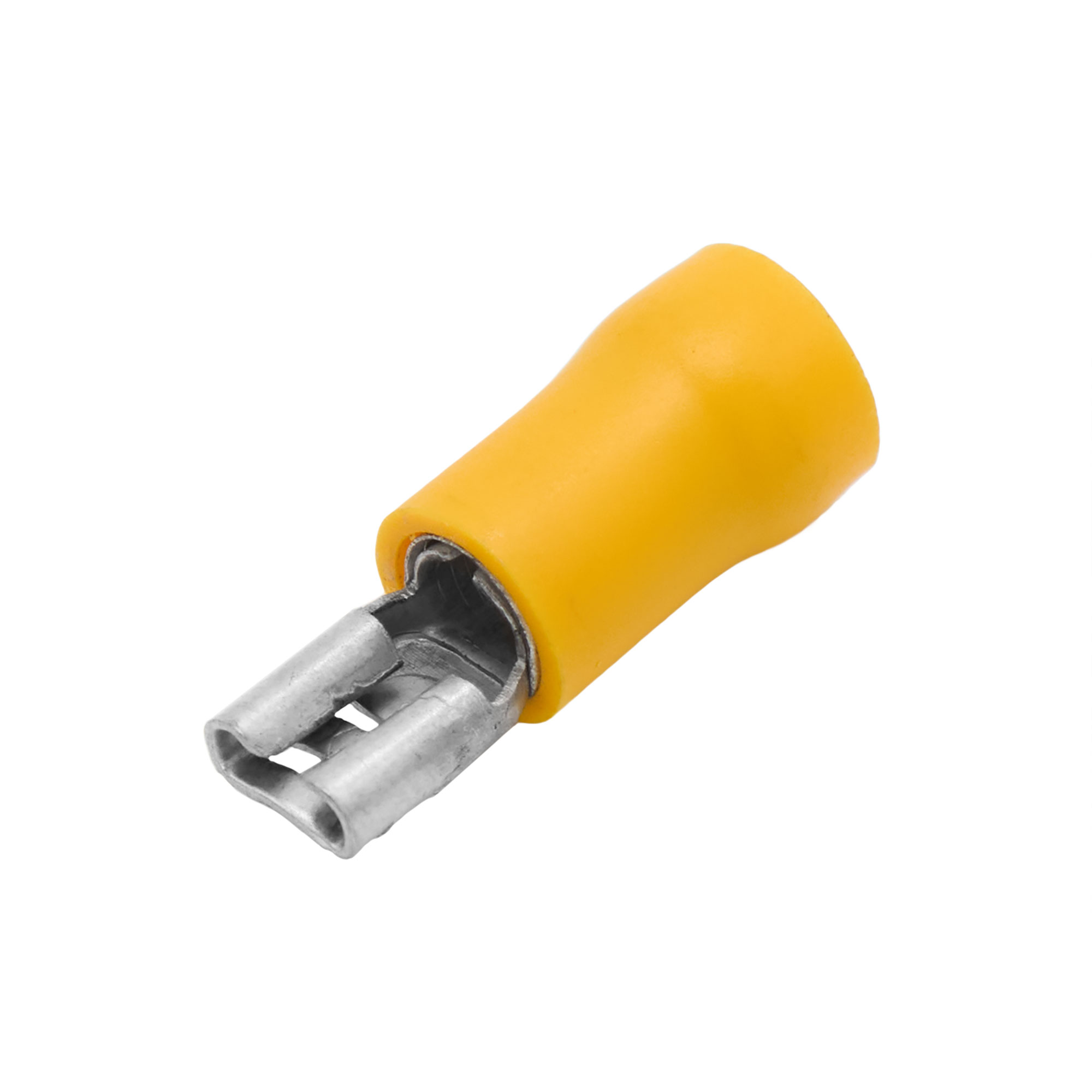 Разъёмы плоские изолированные (РПИ) Наконечник плоский с изолир.фланцем (розетка) 2,5-6 кв.мм 4,8х0,8 мм (РПИ-М) DKC|ДКС