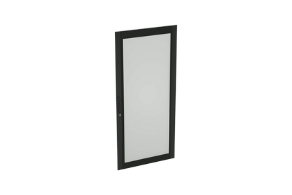 Doors with impact-resistant glass