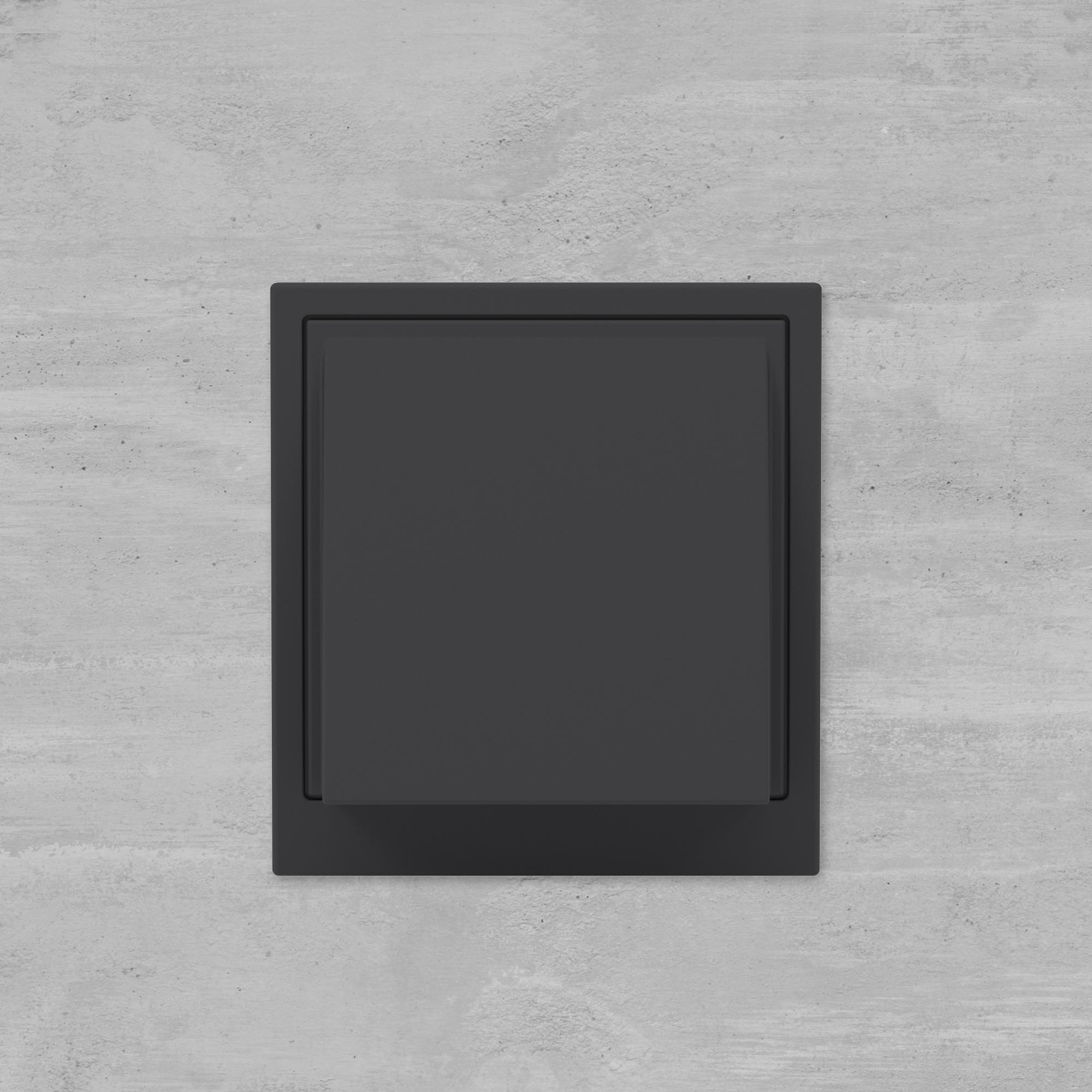 Вывод кабеля из стены, KANT, черный уголь