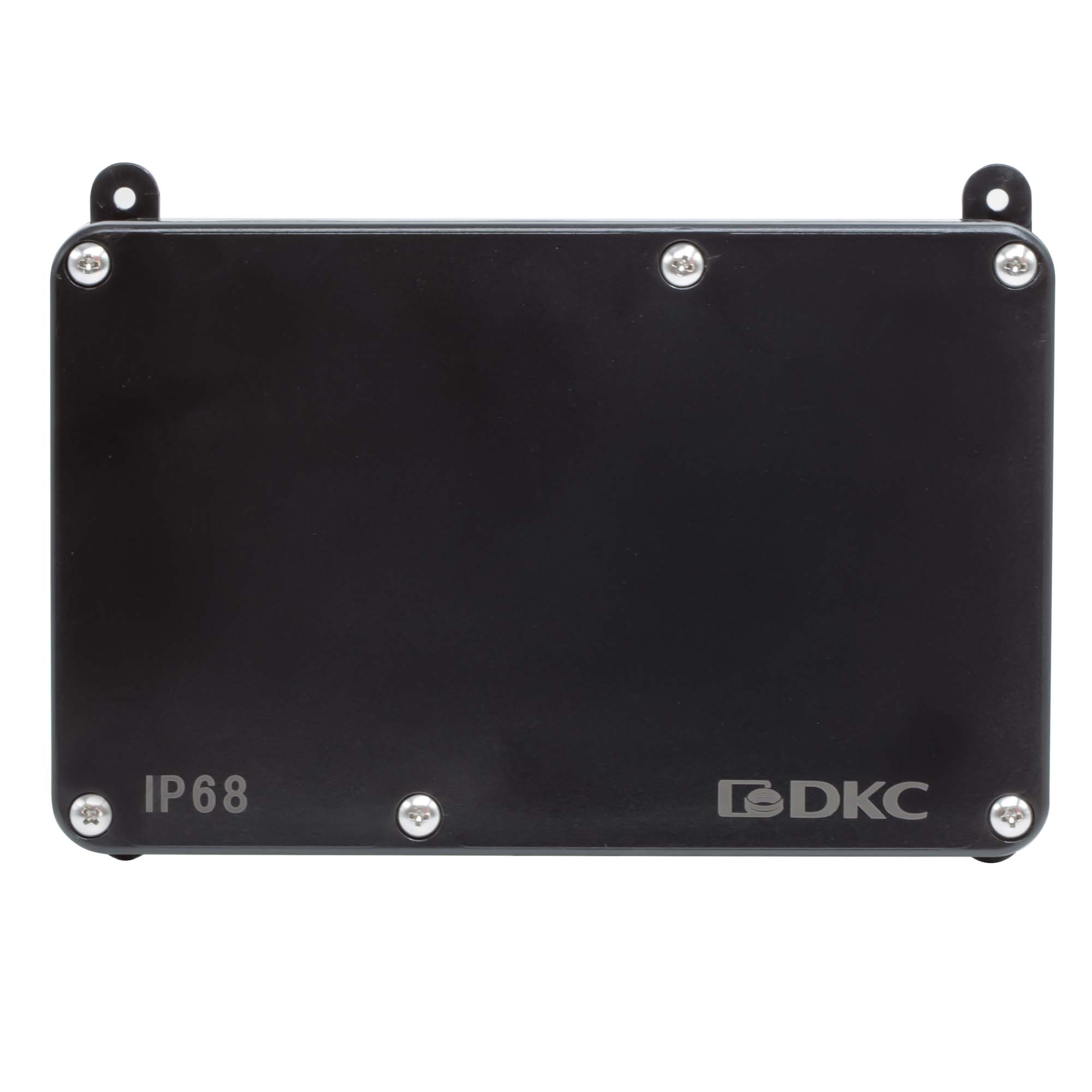 Коробка индустриальная 203х128х69 мм, IP68 с гладкими стенками, черная