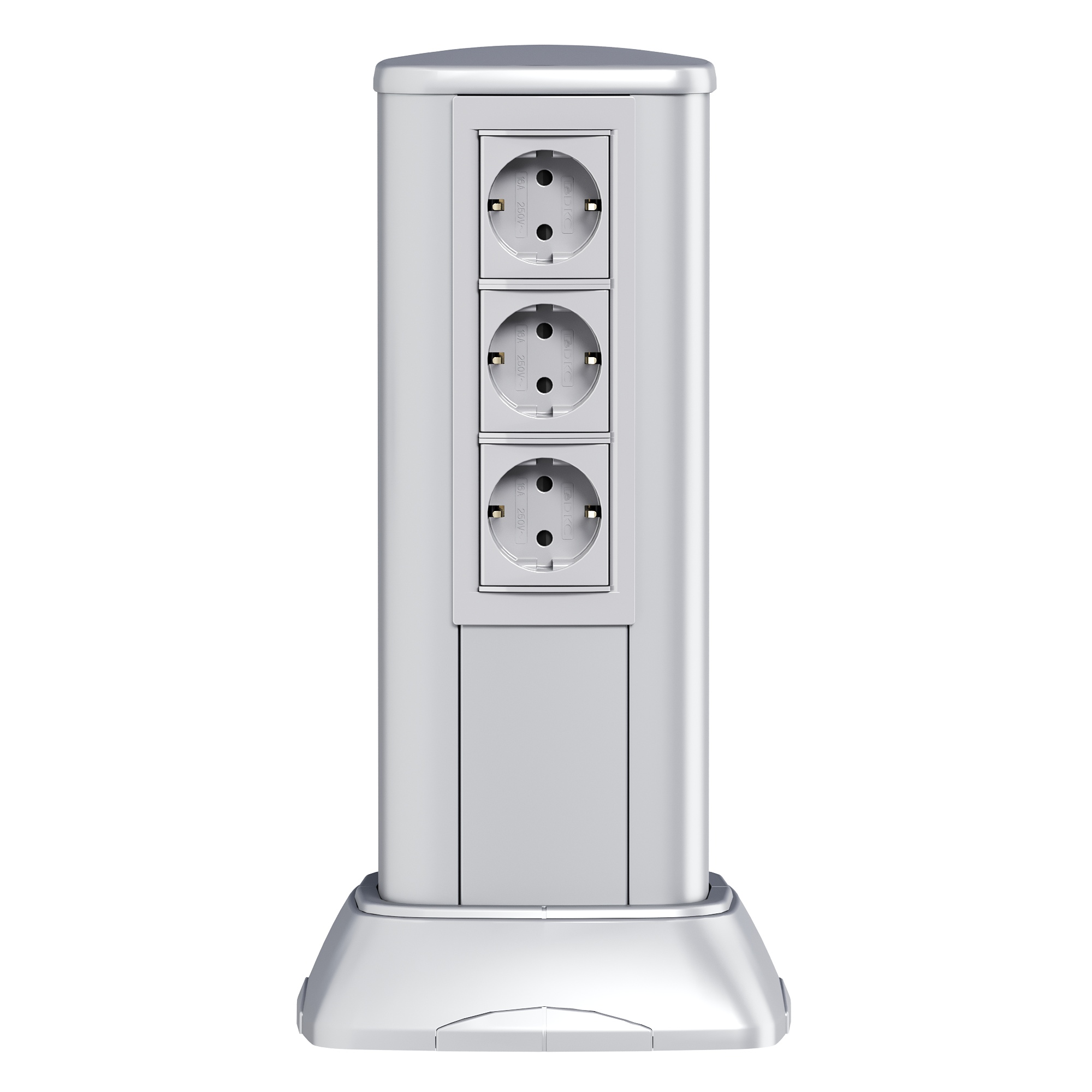 Розетка силовая 2Р+Е, со шторками, ЭУИ Вива (Viva)