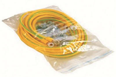 Set of earthing cables of 5 pieces