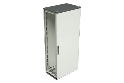 Assembled enclosures CQE, with solid door and back panel