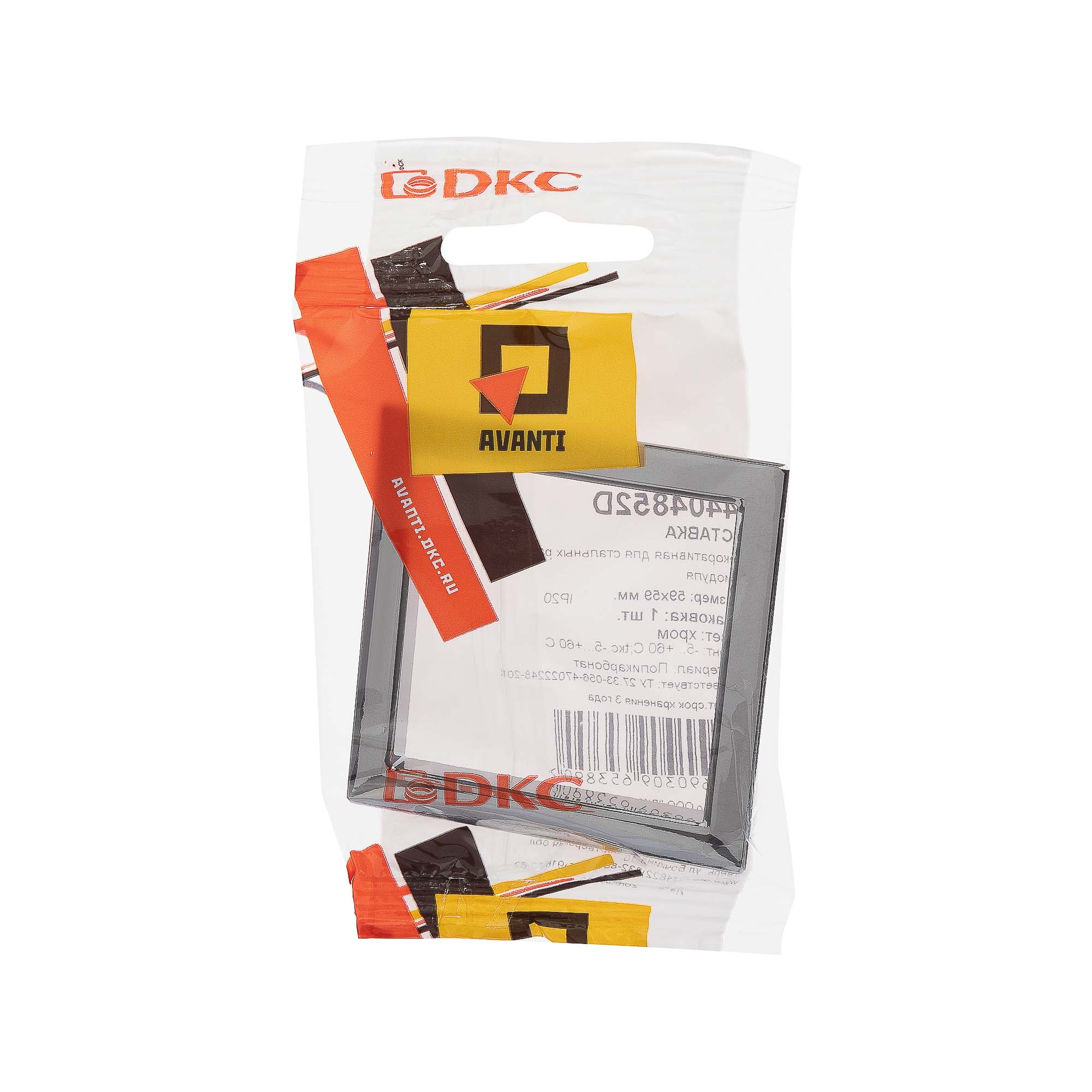 Декоративная вставка для металлических рамок 1 пост (2 мод.), Avanti, хром