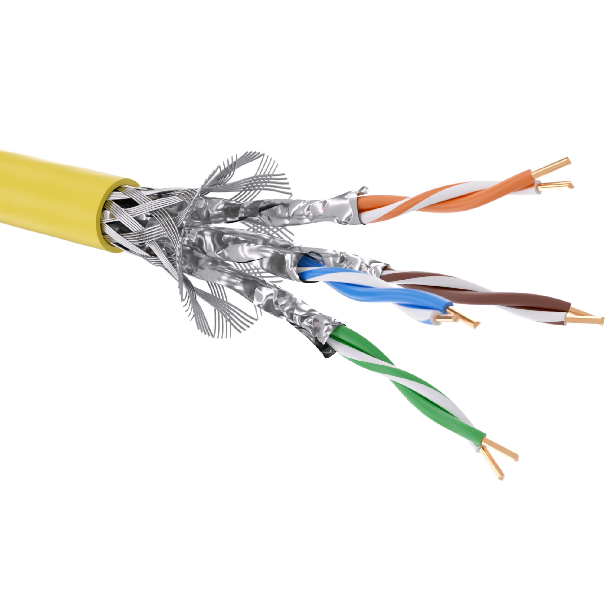 Кабель витая пара кат. 7 экранированный, S/FTP, 4 пары, нг(А)-LS, цвет ...