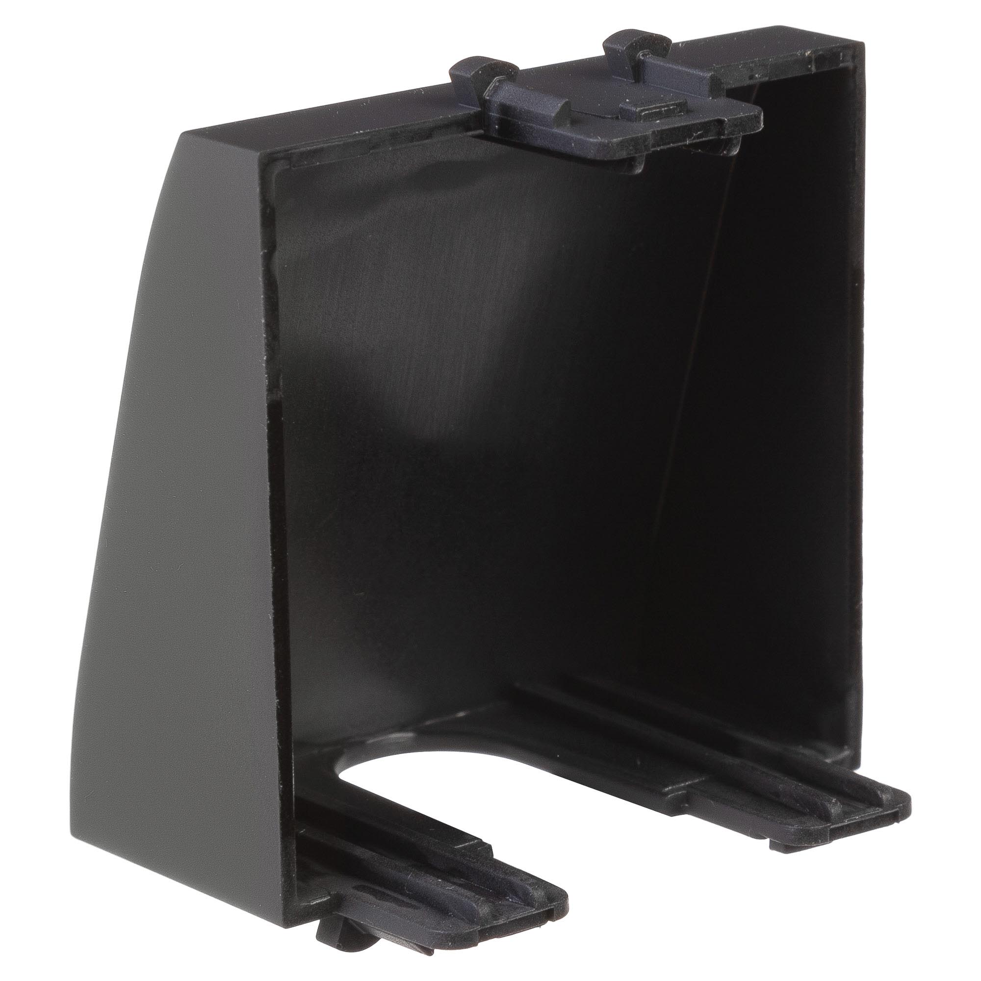 Вывод кабеля модульный, Avanti, черный матовый, 2 модуля