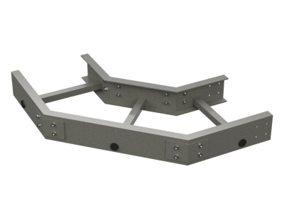 Аксессуары для лестничных лотков Угол горизонтальный 90° 100x600 R300, стеклопластик DKC|ДКС