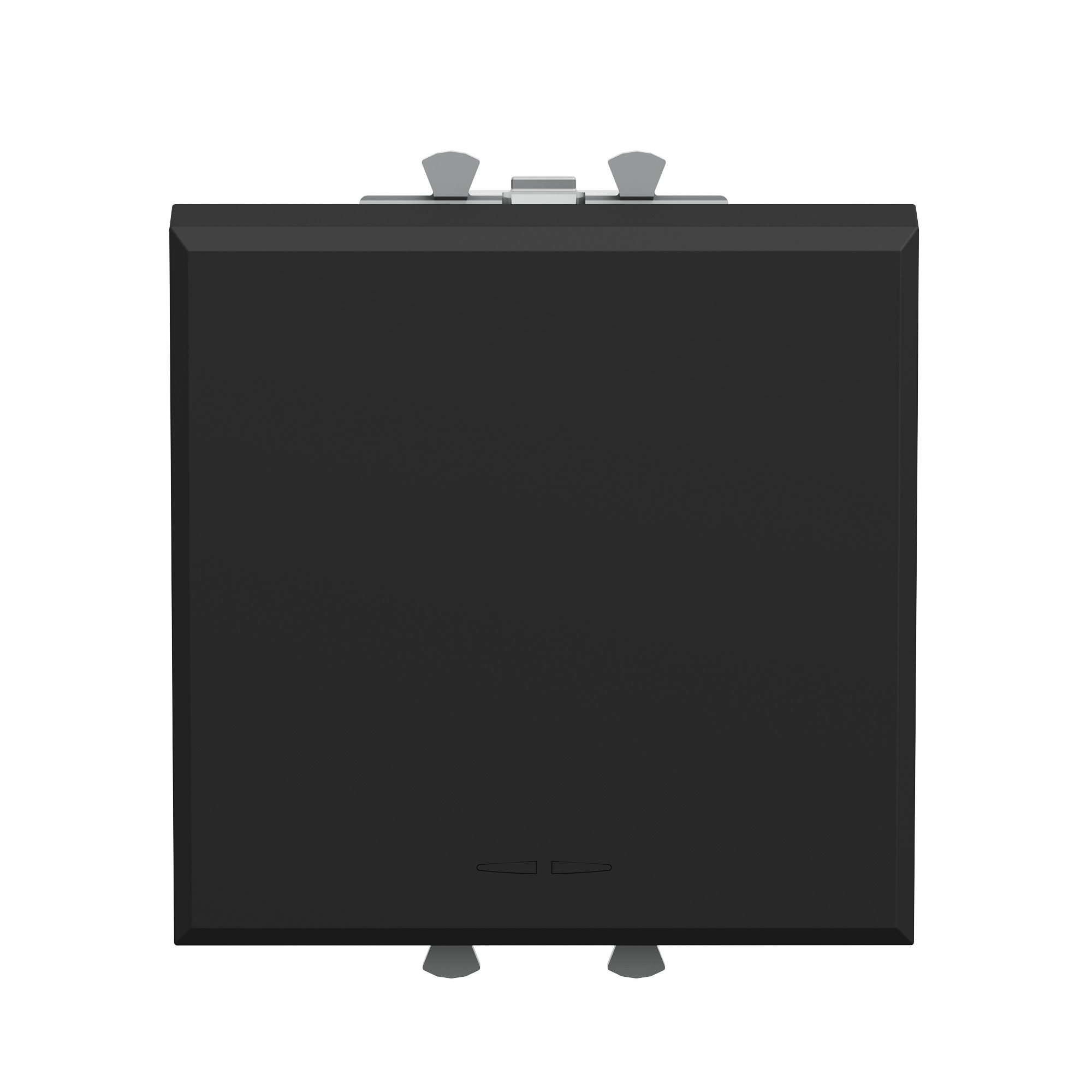 Выключатели, переключатели, инверторы Инвертор одноклавишный модульный, Avanti, черный матовый, 2 модуля DKC|ДКС