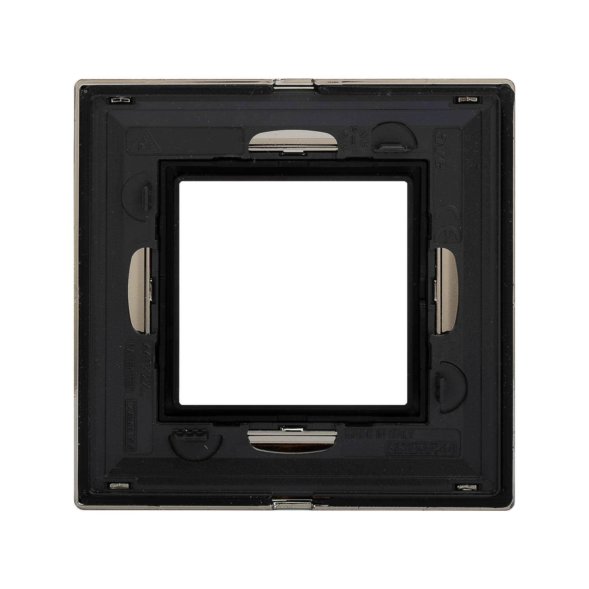 Рамка из металла 1 пост (2 мод.), Avanti, никелированная