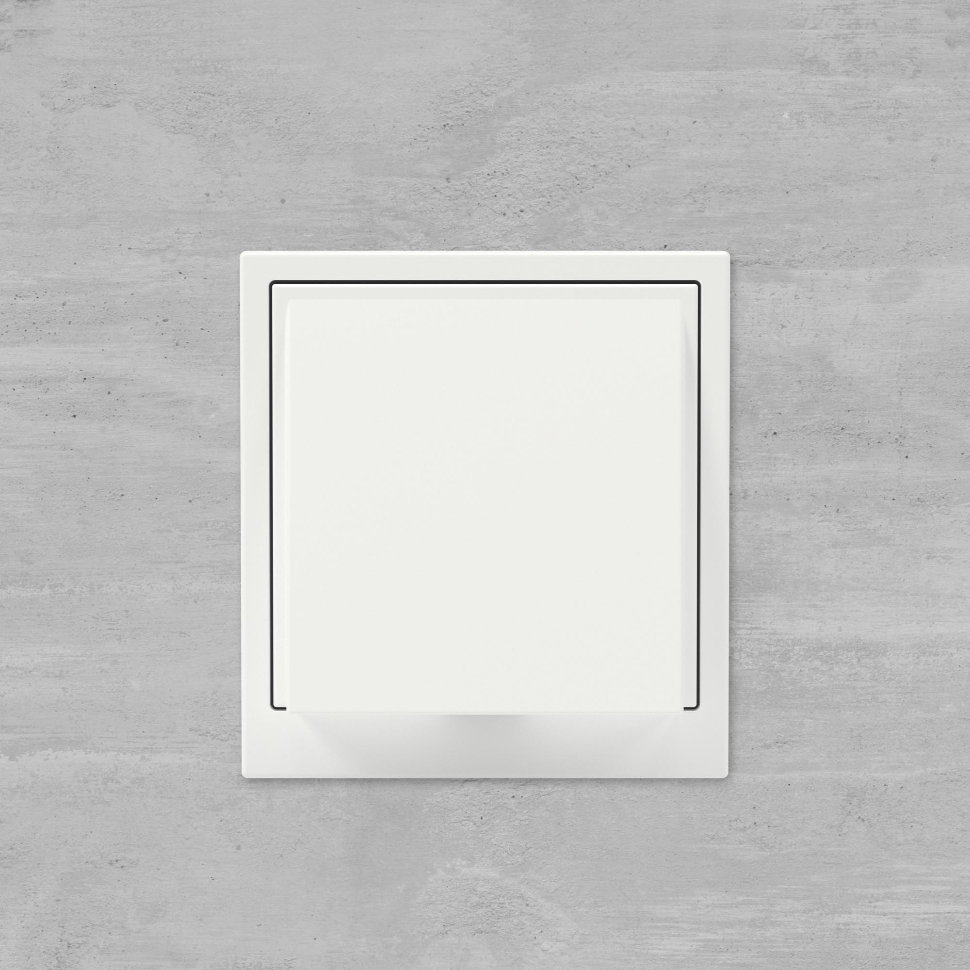 Вывод кабеля из стены, KANT, белая магнолия