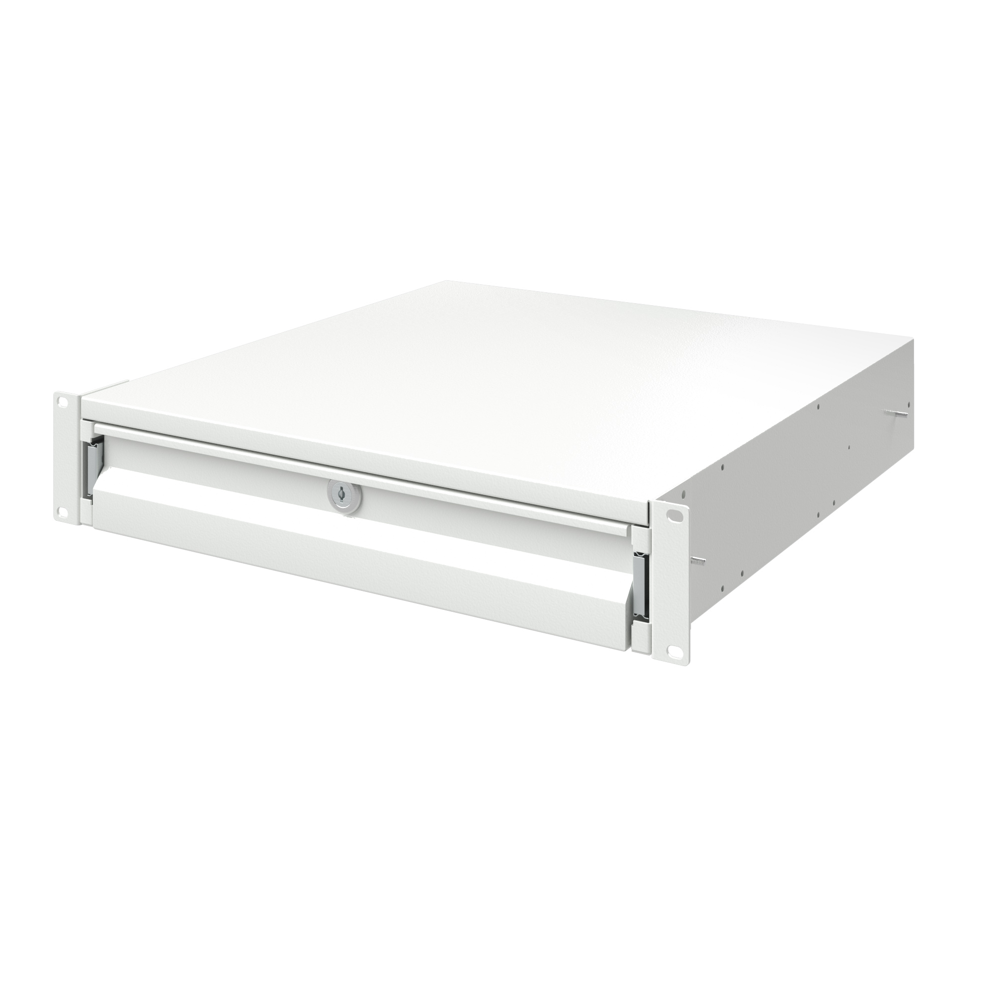 Drawer 19 " 2U, depth 300mm, RAL7035