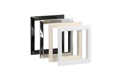 Decorative inserts for frames made of na