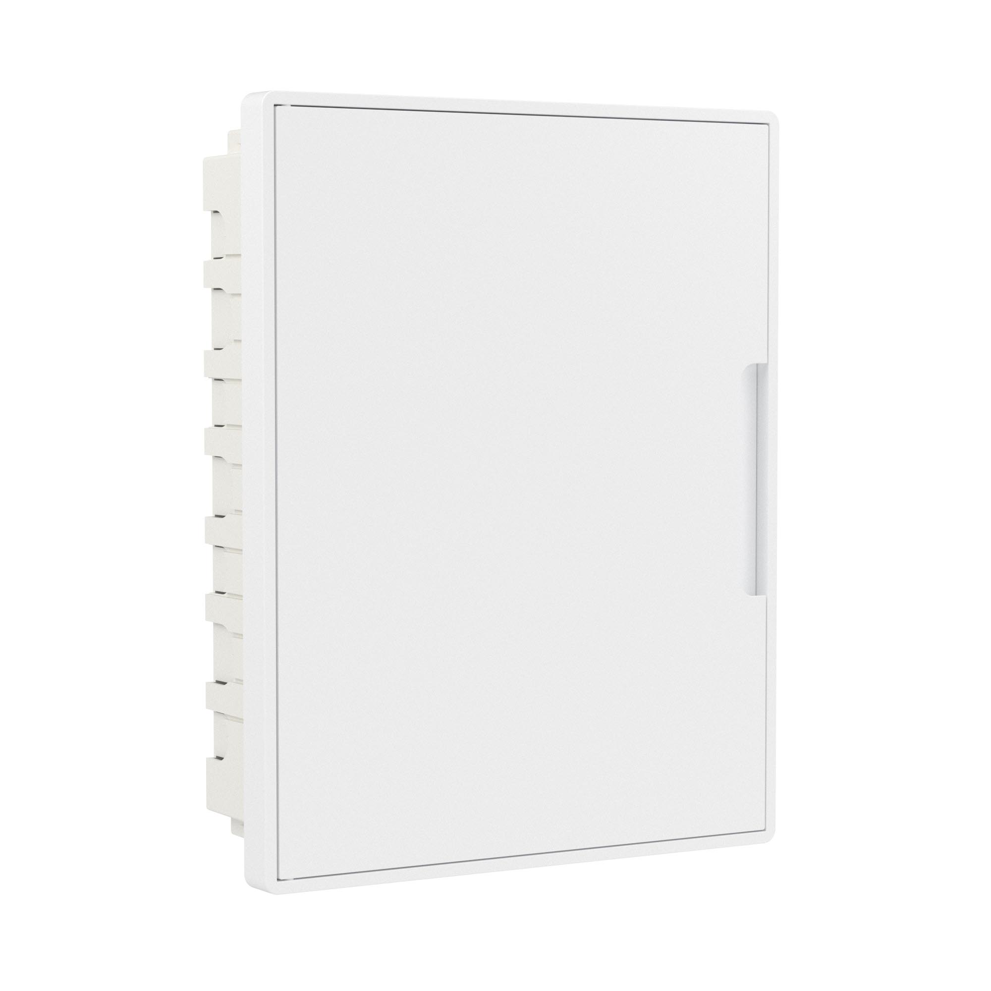 Модульные щитки "Фрейм" (FRAME) встраиваемые Щиток 24 мод встраиваемый Фрейм (FRAME), белый, с белой дверцей, с 4 шинами PEN (2шт на 8 отв. и 2шт на 6 отв) DKC|ДКС
