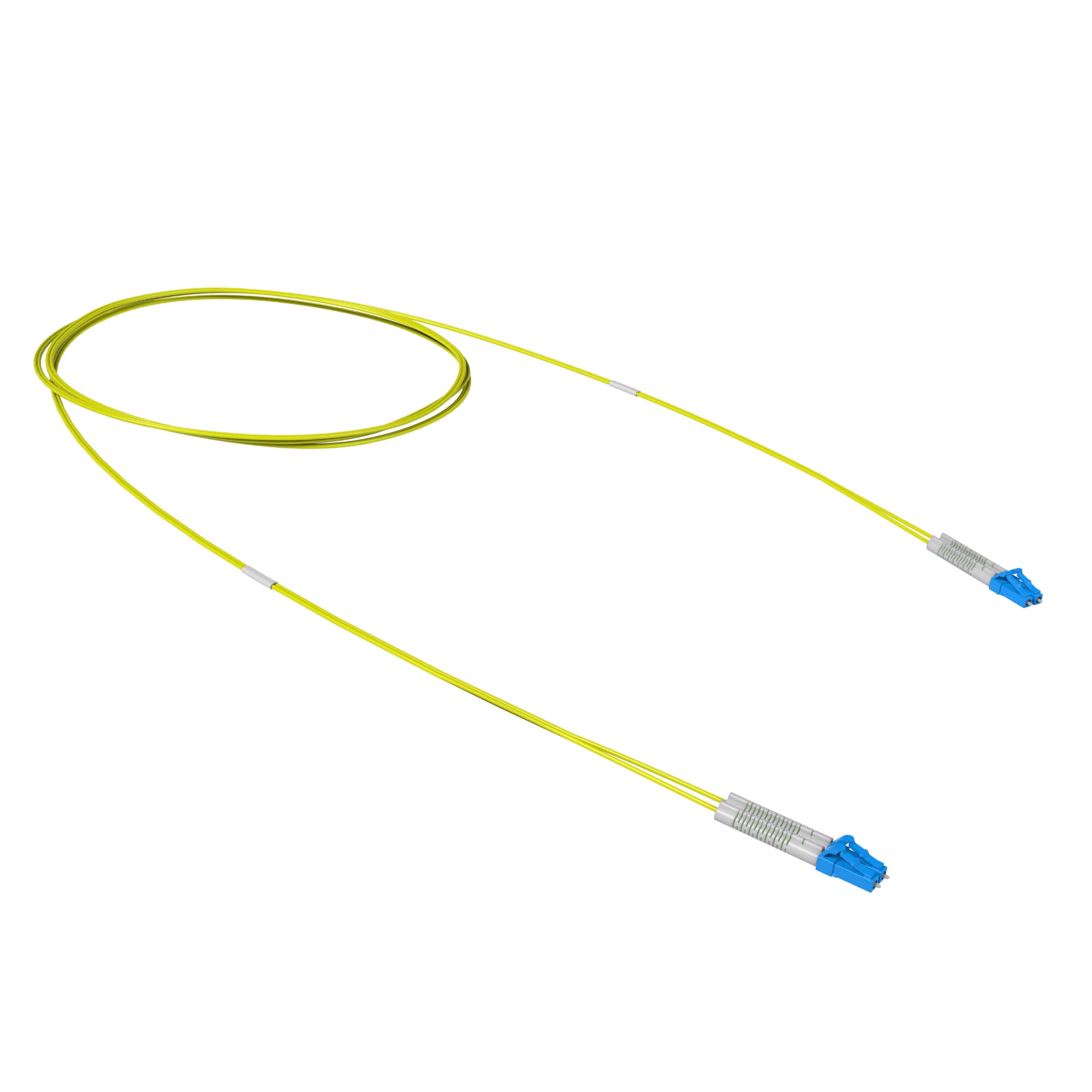 Коммутационные шнуры ОS2 Оптический коммутационный шнур двухволоконный (Duplex) flexible boot LC/UPC - LC/UPC 9/125 (OS2), 2 м DKC|ДКС