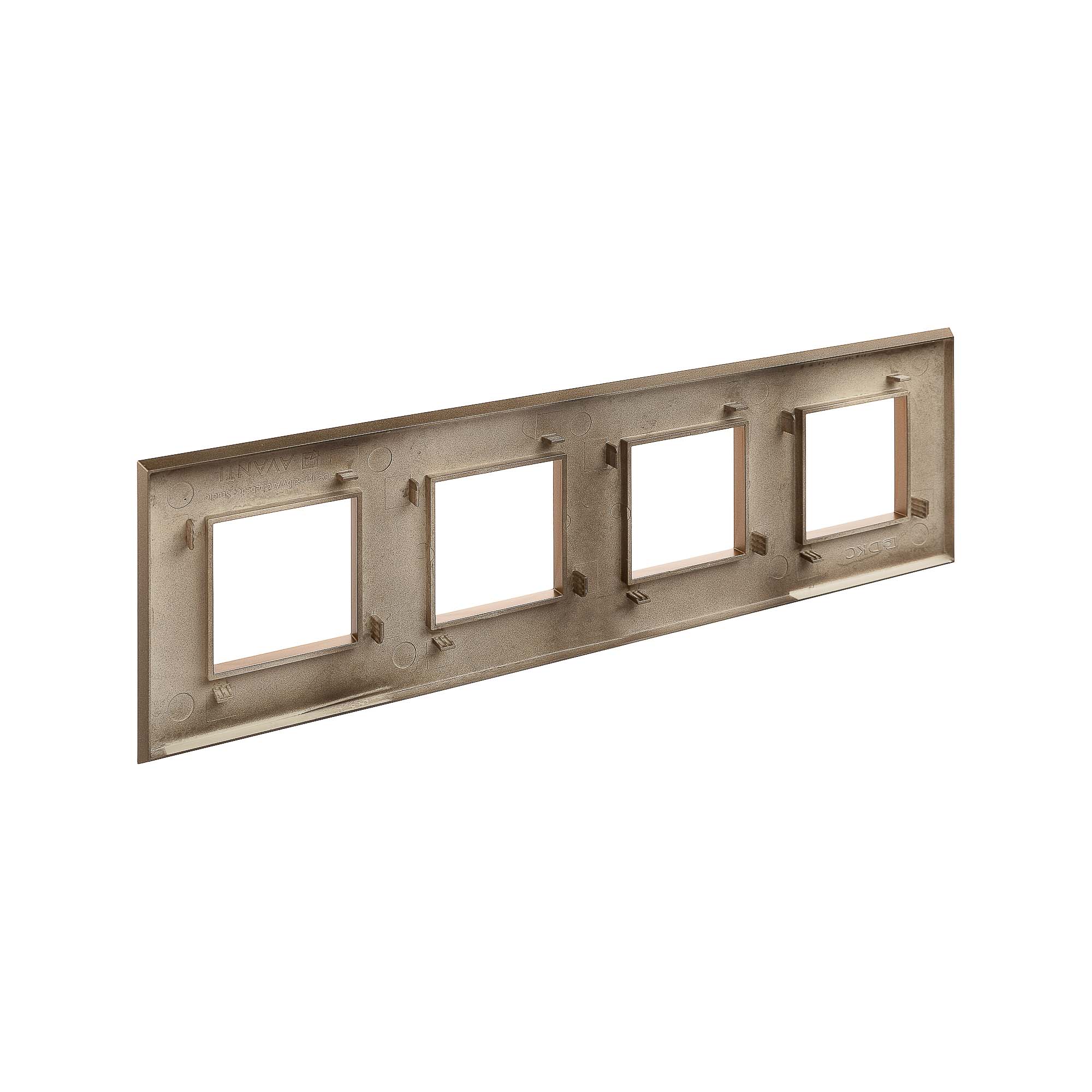 Рамка 4 поста (8 мод.), Avanti, золотистый жемчуг