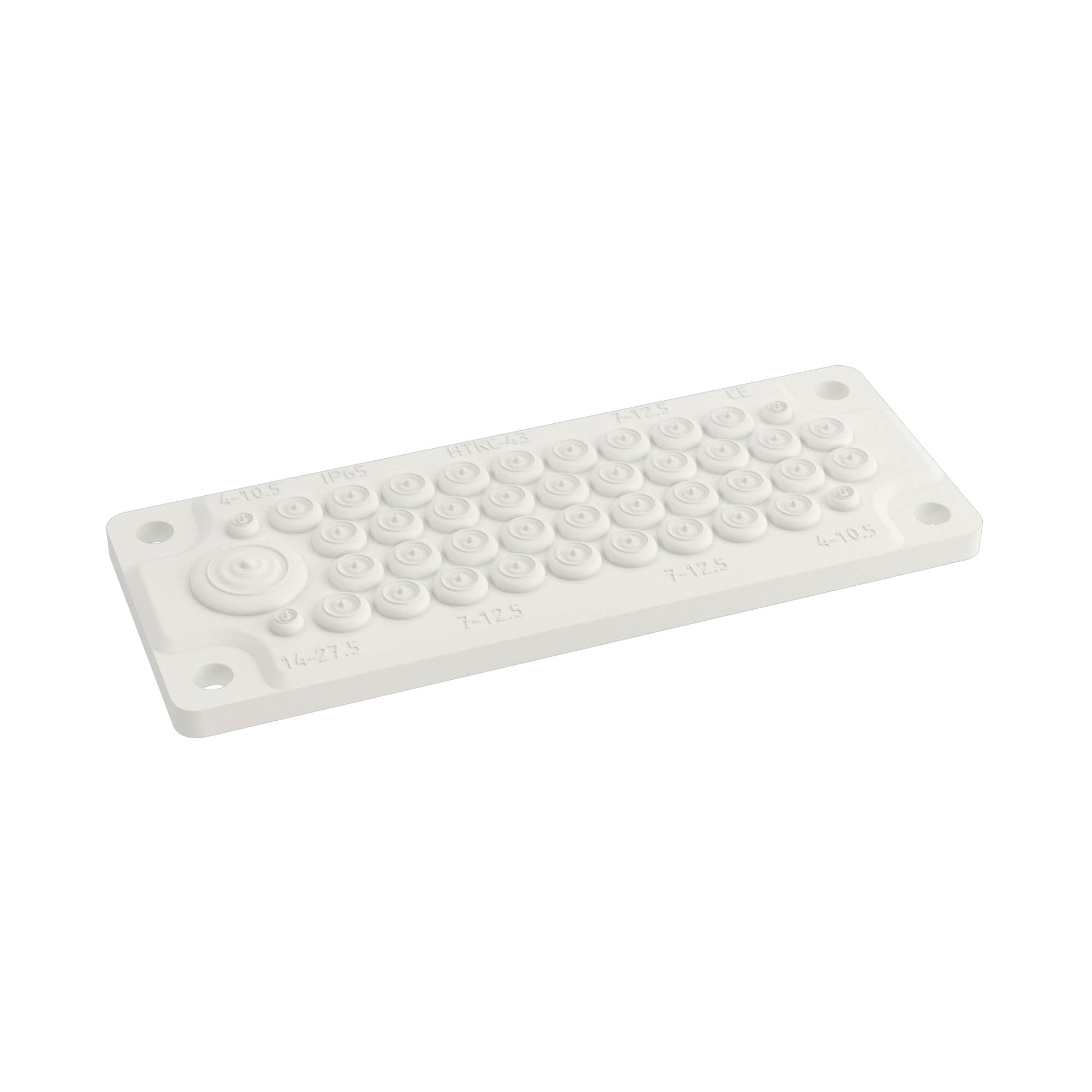 Cable entry FL21 43 holes, IP65, plastic V0 UL94, temperature rate -40 - +100