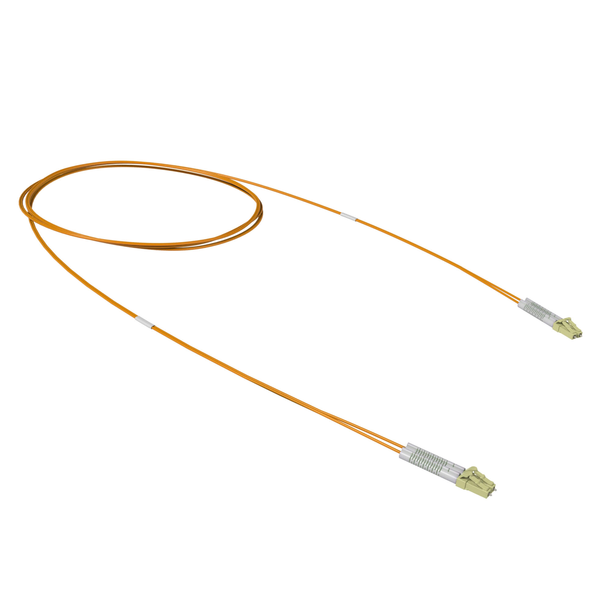 Коммутационные дуплексные шнуры с волокнами ОМ2 Оптический коммутационный шнур двухволоконный (Duplex) flexible boot LC/UPC - LC/UPC 50/125 (OM2), 2 м DKC|ДКС