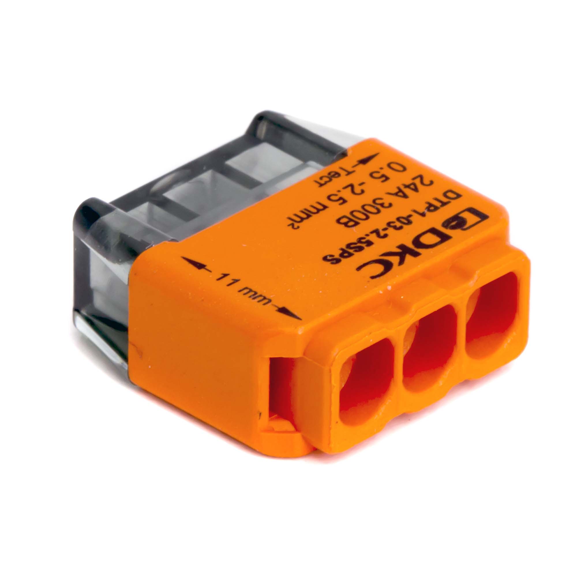 Клеммная колодка на 3 проводника до 2,5 кв. мм. на токи до 24А ДКС|DKC ...