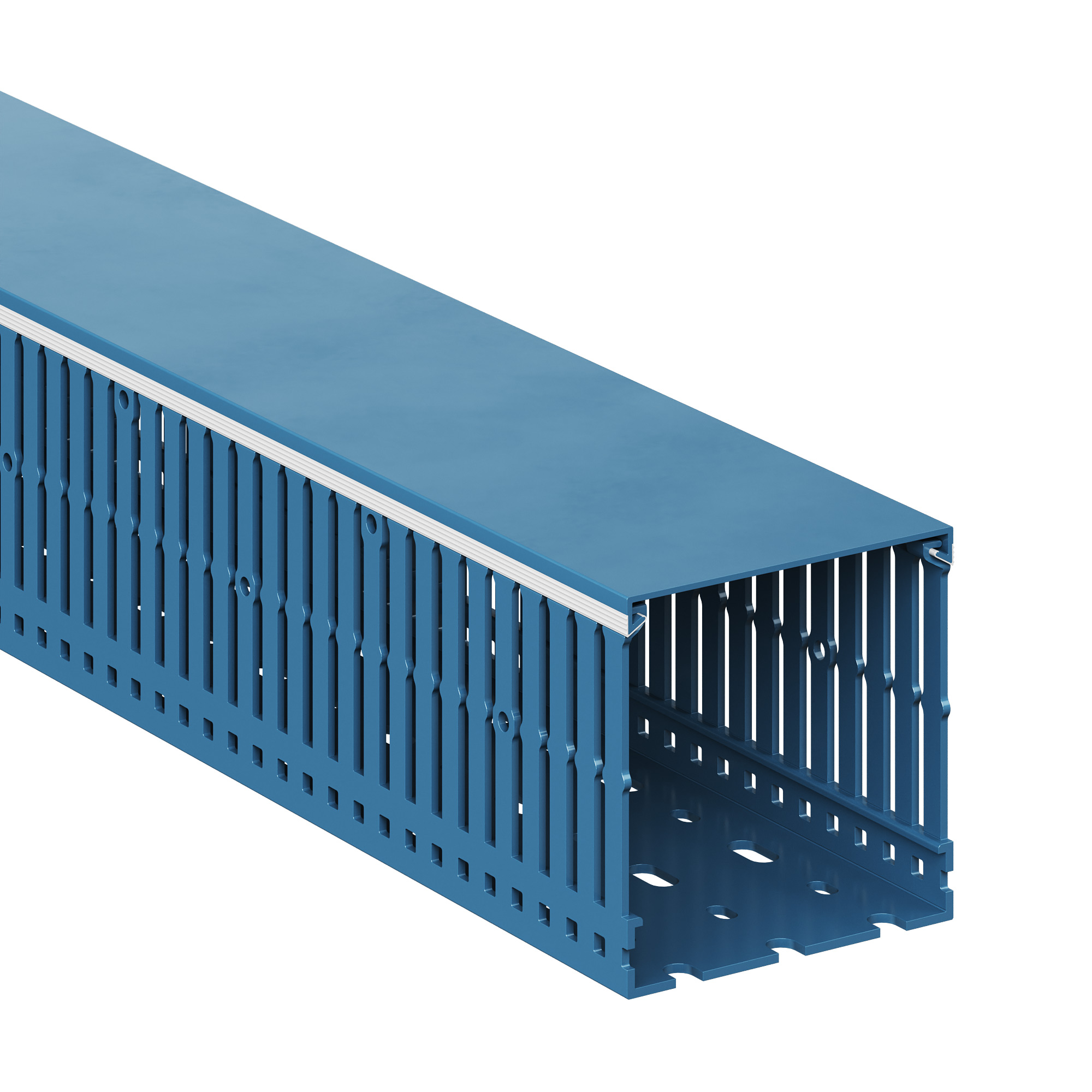 Перфорированные короба серии RL6 Короб перфорированный, синий RL6 80x80 DKC|ДКС