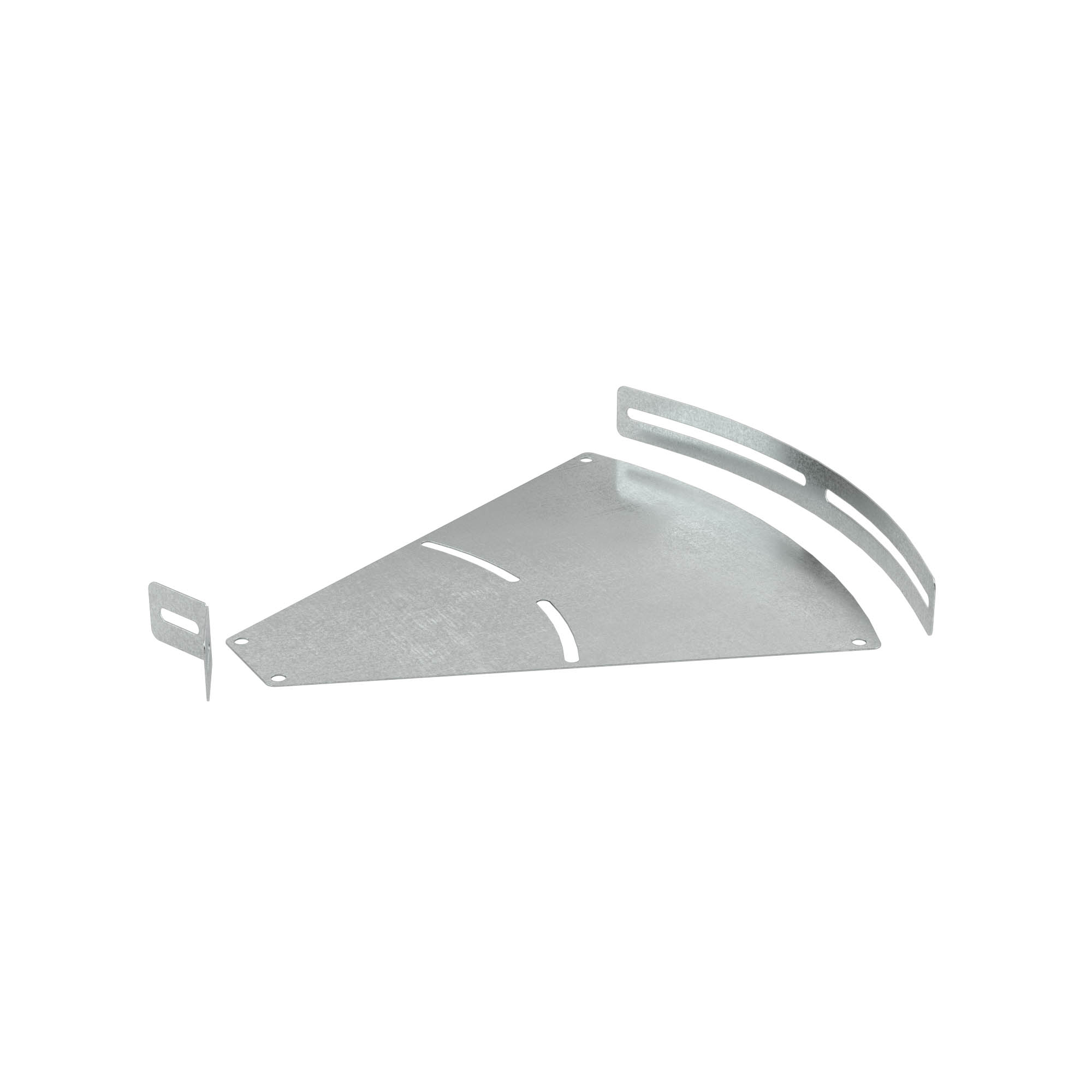 Variable Angle Elbow 0-45° 100x50, thick 2 mm, included with fasteners